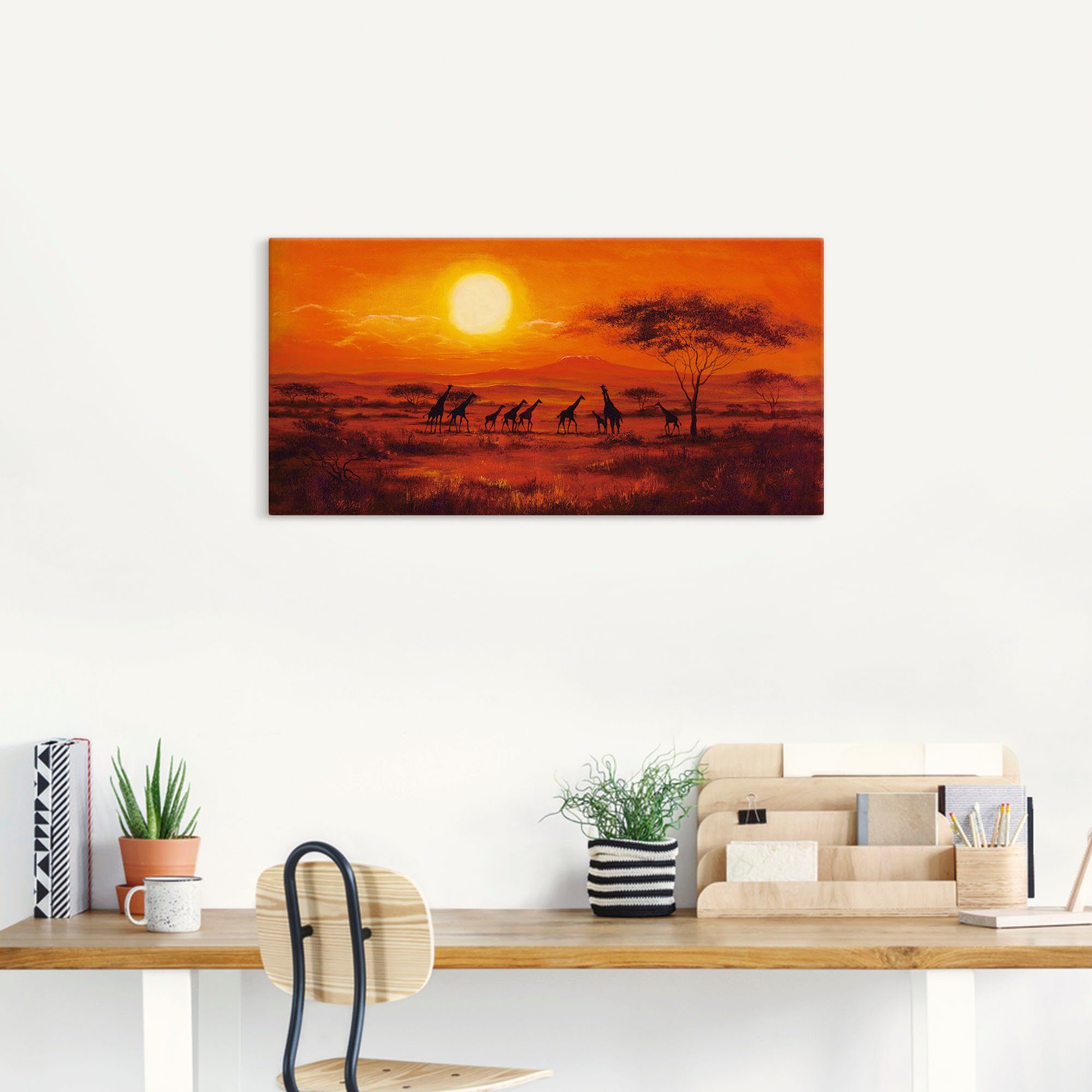 Artland Artprint Giraffenkudde als poster, muursticker in verschillende maten