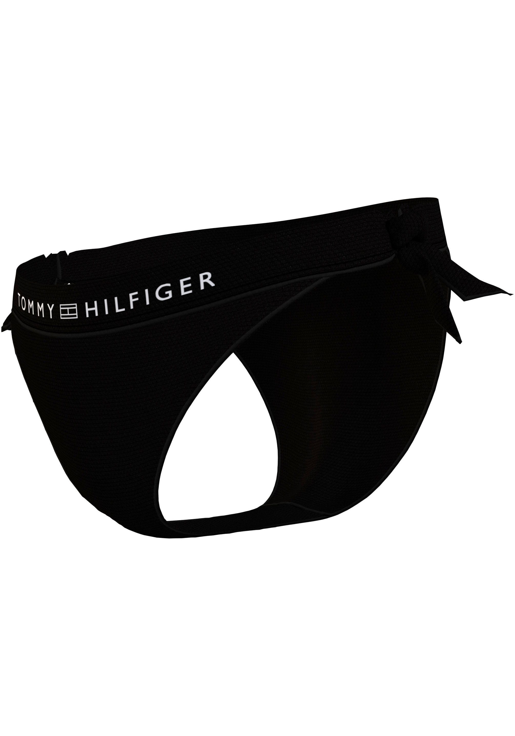 Tommy Hilfiger Swimwear Bikinibroekje SIDE TIE BIKINI met een logo-opschrift