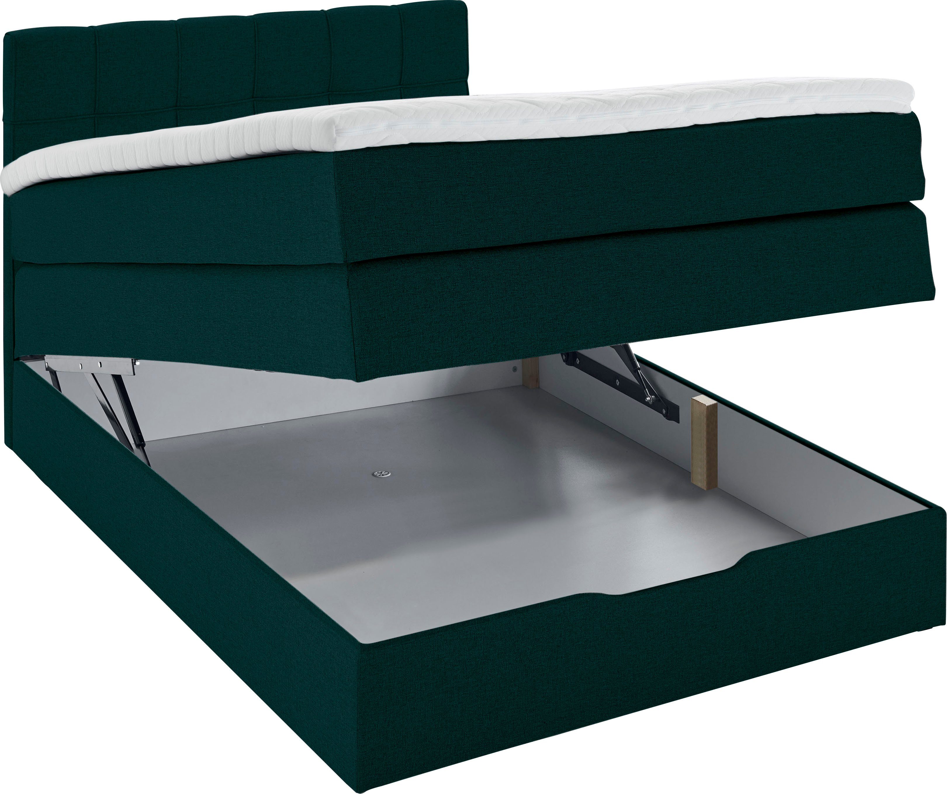 INOSIGN Boxspring Fornoli incl. topmatras en bedkist, h3 in twee matrassoorten