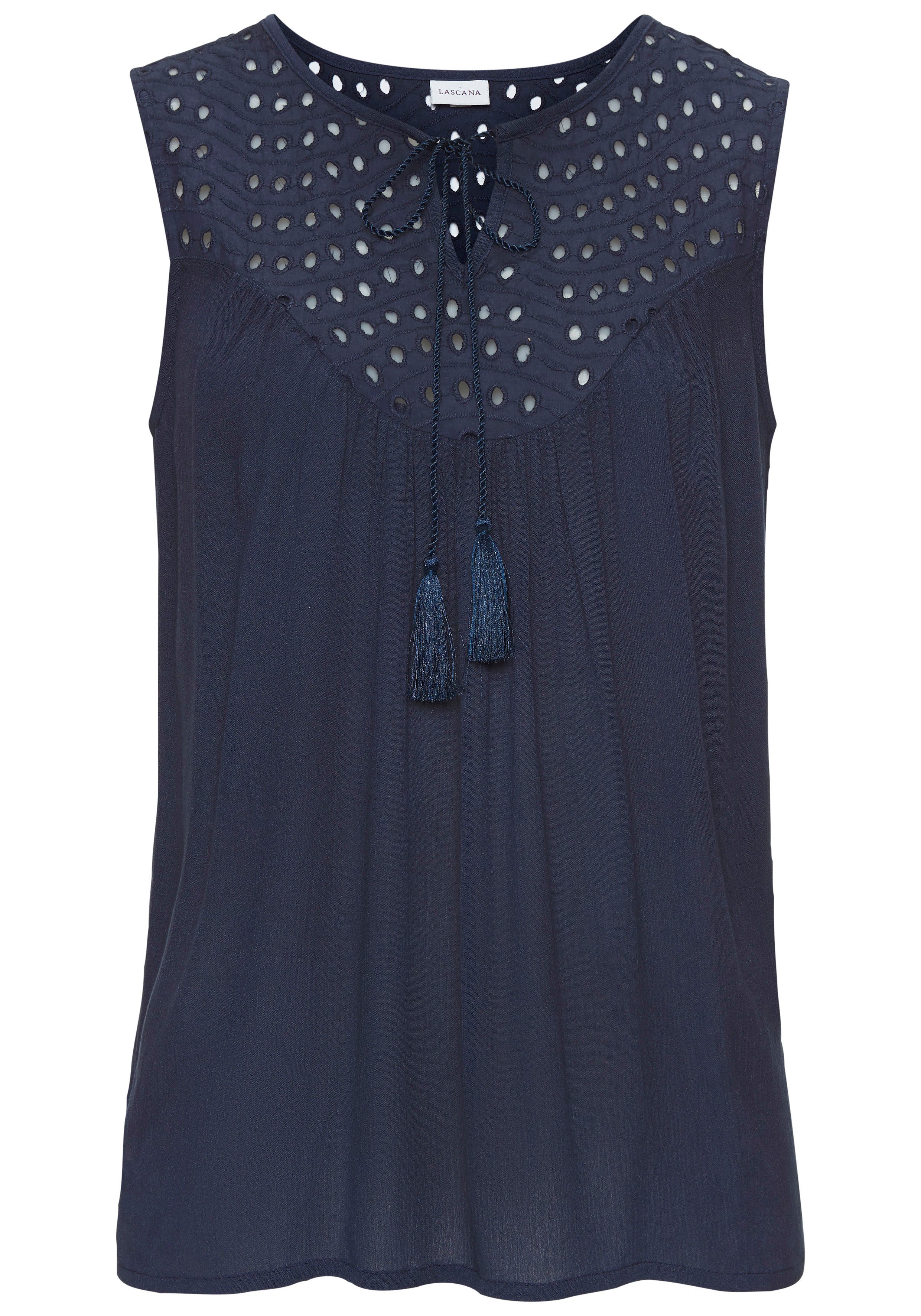 Lascana Top met broderie anglaise