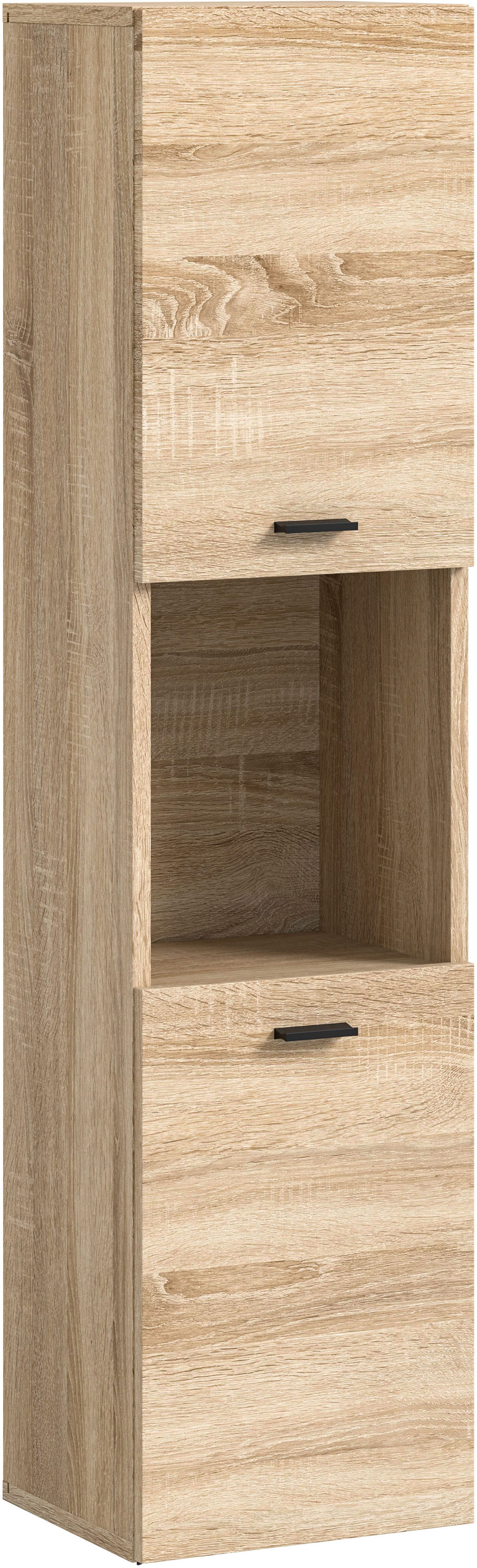 welltime Hoge kast Tampa, hoogte 125cm, hangend of staand te monteren Badkamerkast, hangkast badkamer, badkamer, badkamermeubels