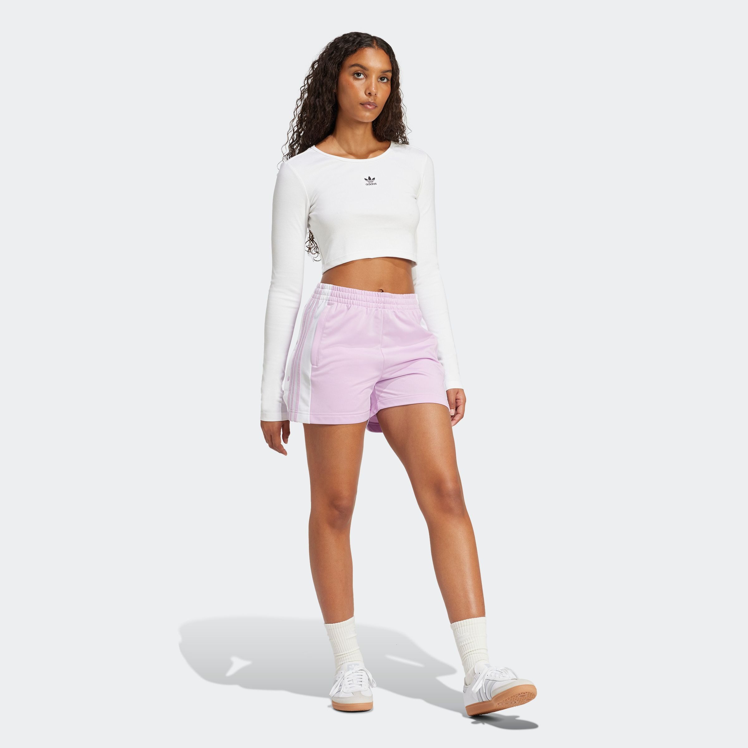 adidas Originals Shirt met lange mouwen ESS CROP LS