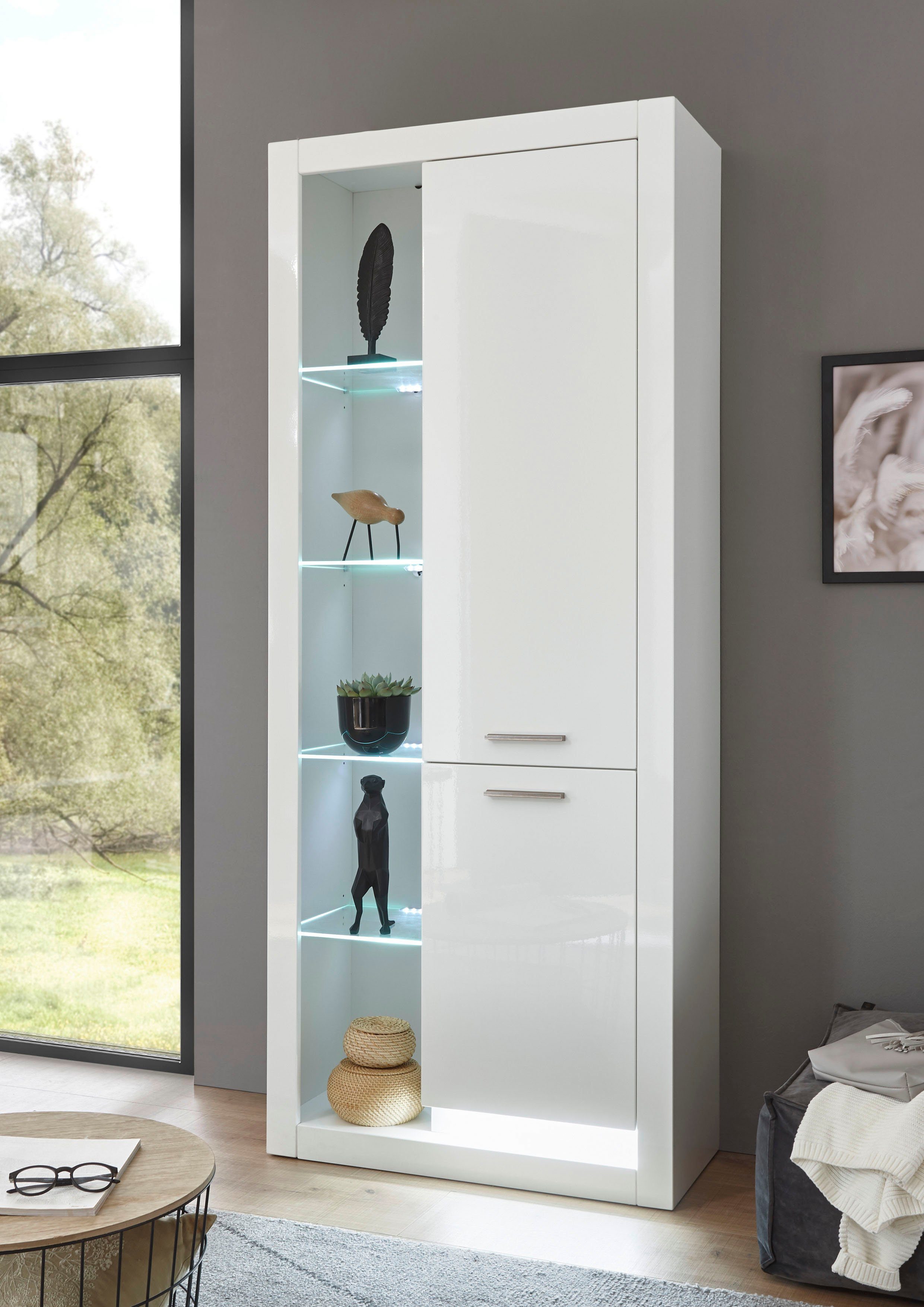 Places of Style Vitrinekast MERAN Hoogte ca. 196 cm