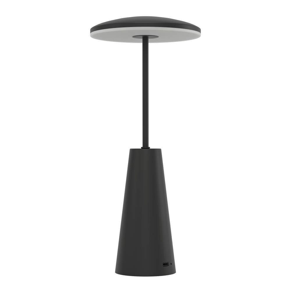 EGLO Tafellamp Piccola dimmbare nachttafellamp, metaal in zwart, lamp voor balkon, ip54 (1 stuk)