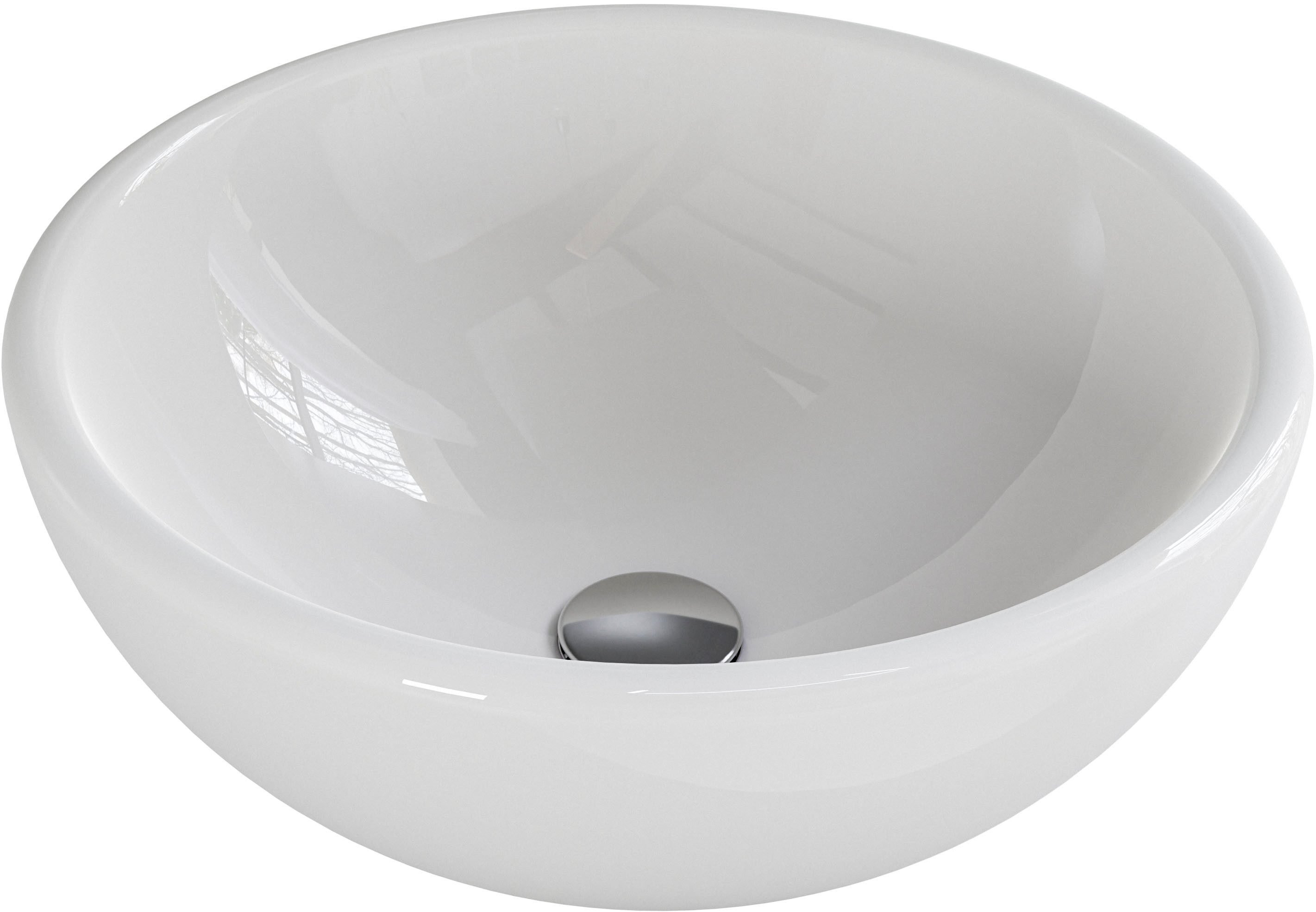Saphir Wastafelonderkast Serie 6915 wastafel met onderkast voor gastenbadkamer, tweede toilet (3-delig)