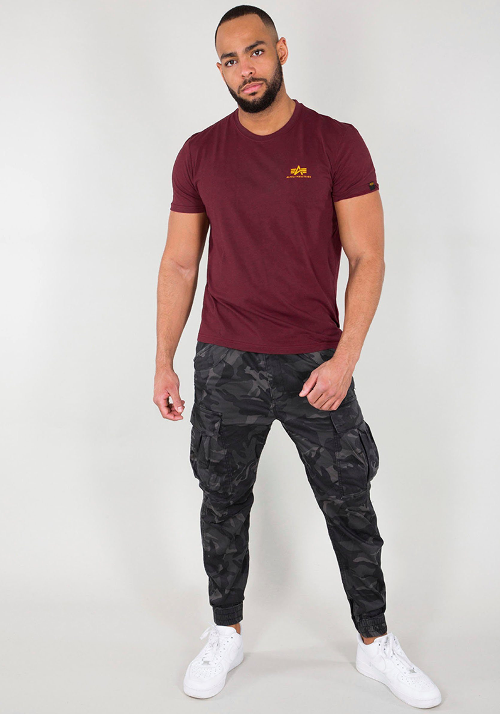 Alpha Industries Shirt met ronde hals BASIC T SMALL LOGO