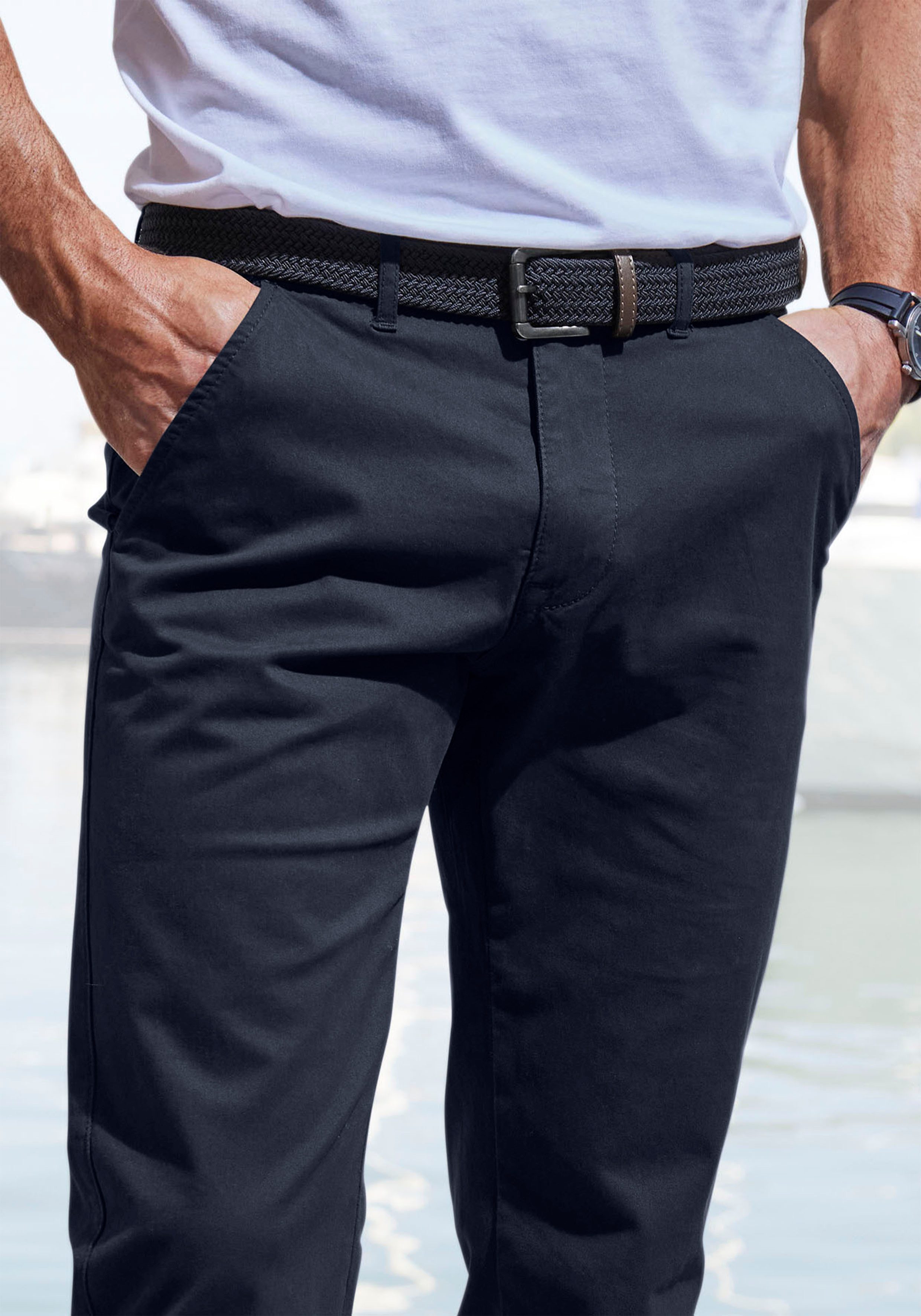 John Devin Chino Regular fit elastische katoenkwaliteit