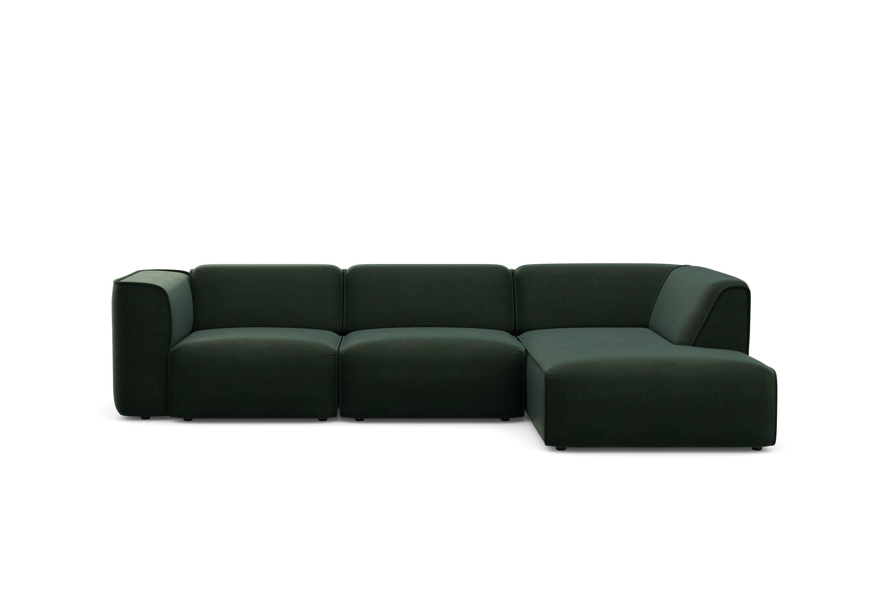 RAUM.ID Hoekbank Merid L-vorm, altijd uitbreidbaar met modules, B/D/H: 295/162/70 cm
