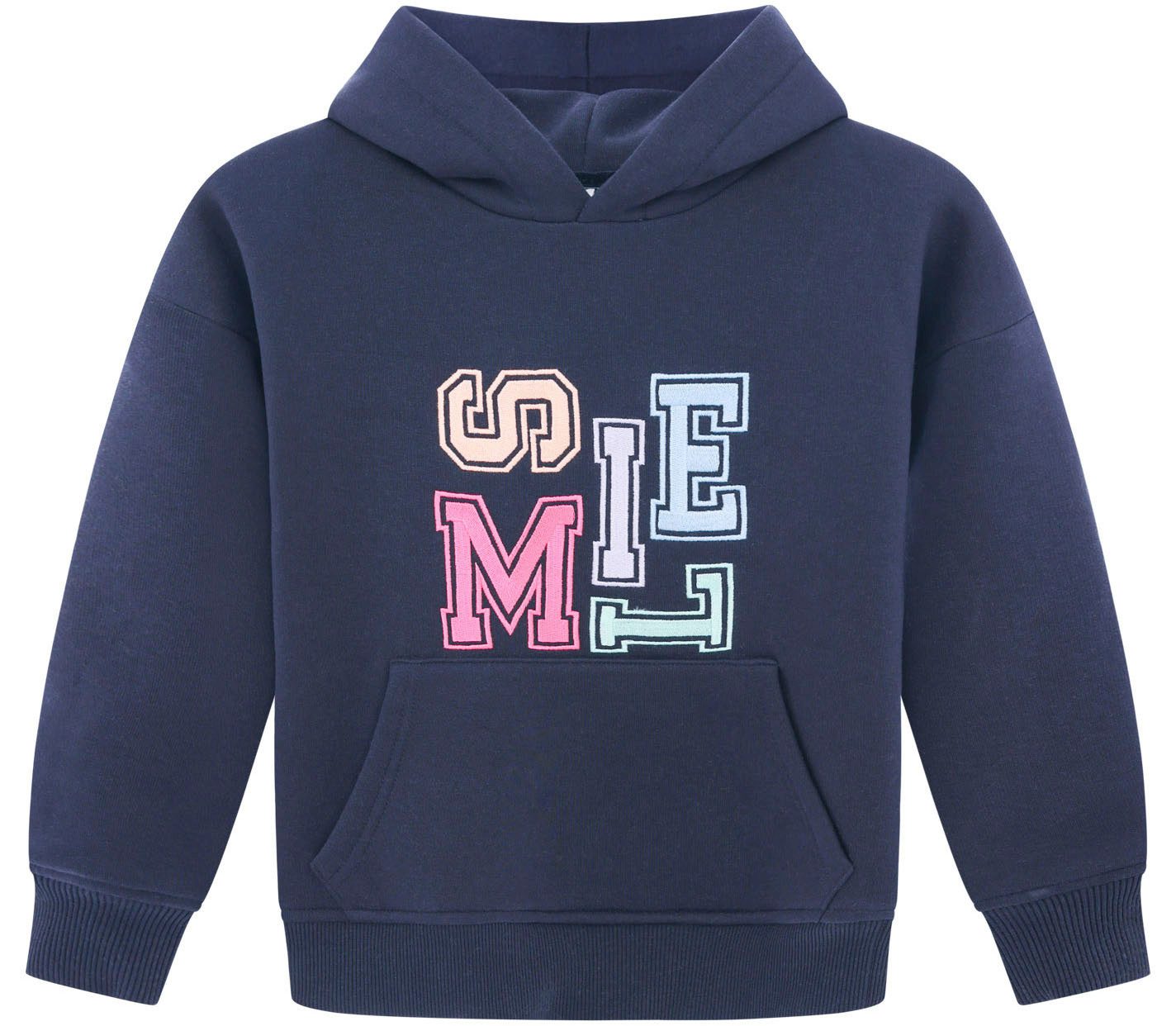 Zwillingsherz Hoodie Smile Kids met kleurrijke letters in speelse stijl
