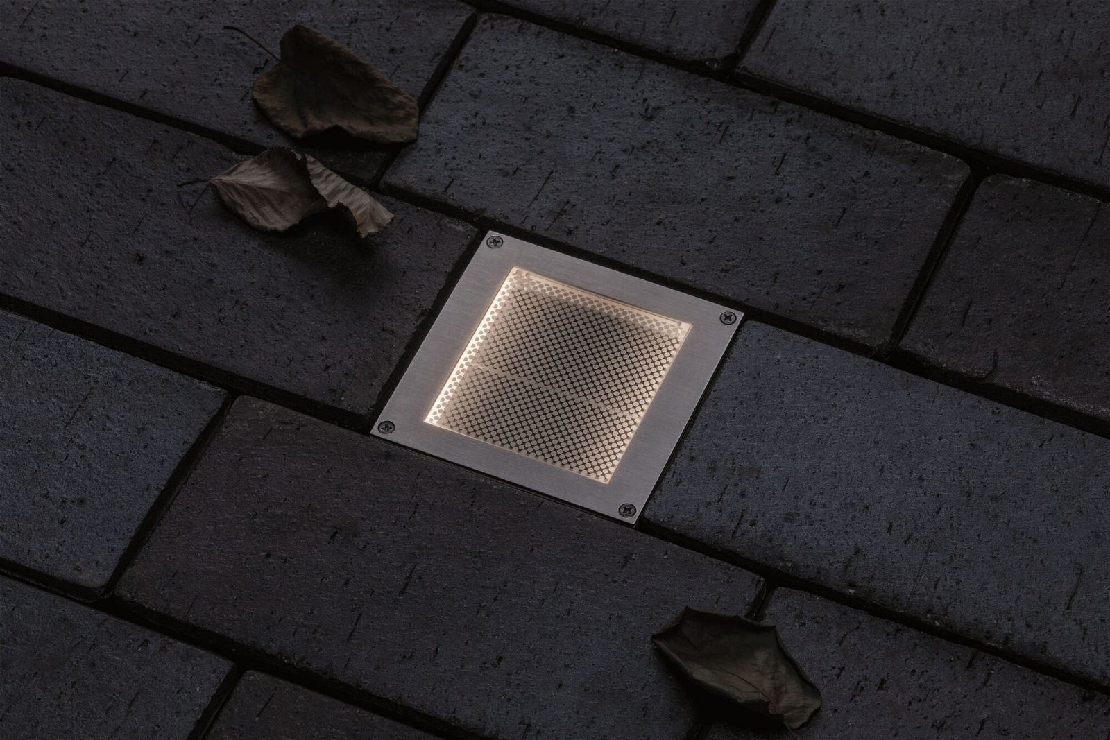 Paulmann Ledinbouwlamp Brick IP67 vierkant 100x100mm 1W 18lm 230V roestvrij staal (1 stuk)