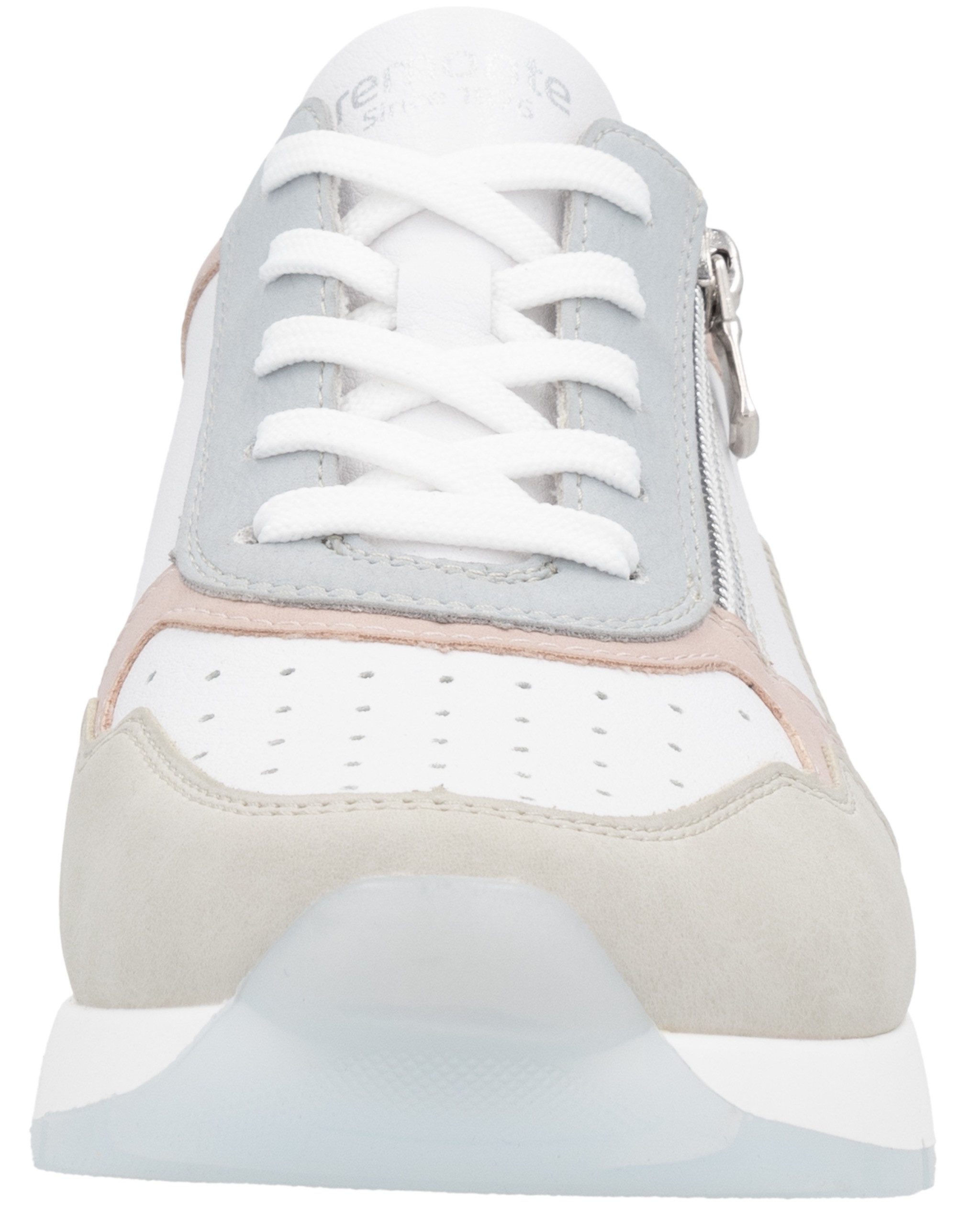 Remonte Sneakers met sleehak , vrijetijdsschoen, halfschoen, veterschoen met gepolsterde schacht