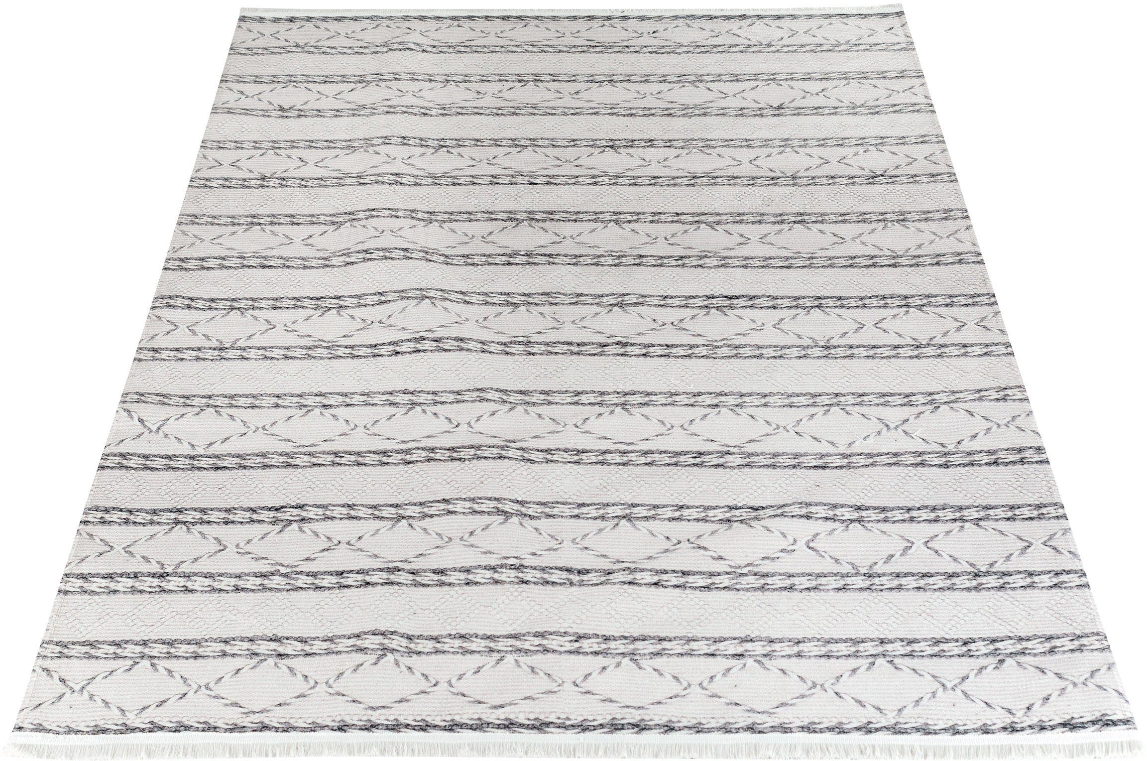 Sehrazat Vloerkleed EFE 1050 Woonkamer, platgeweven vloerkleed, Scandi stijl
