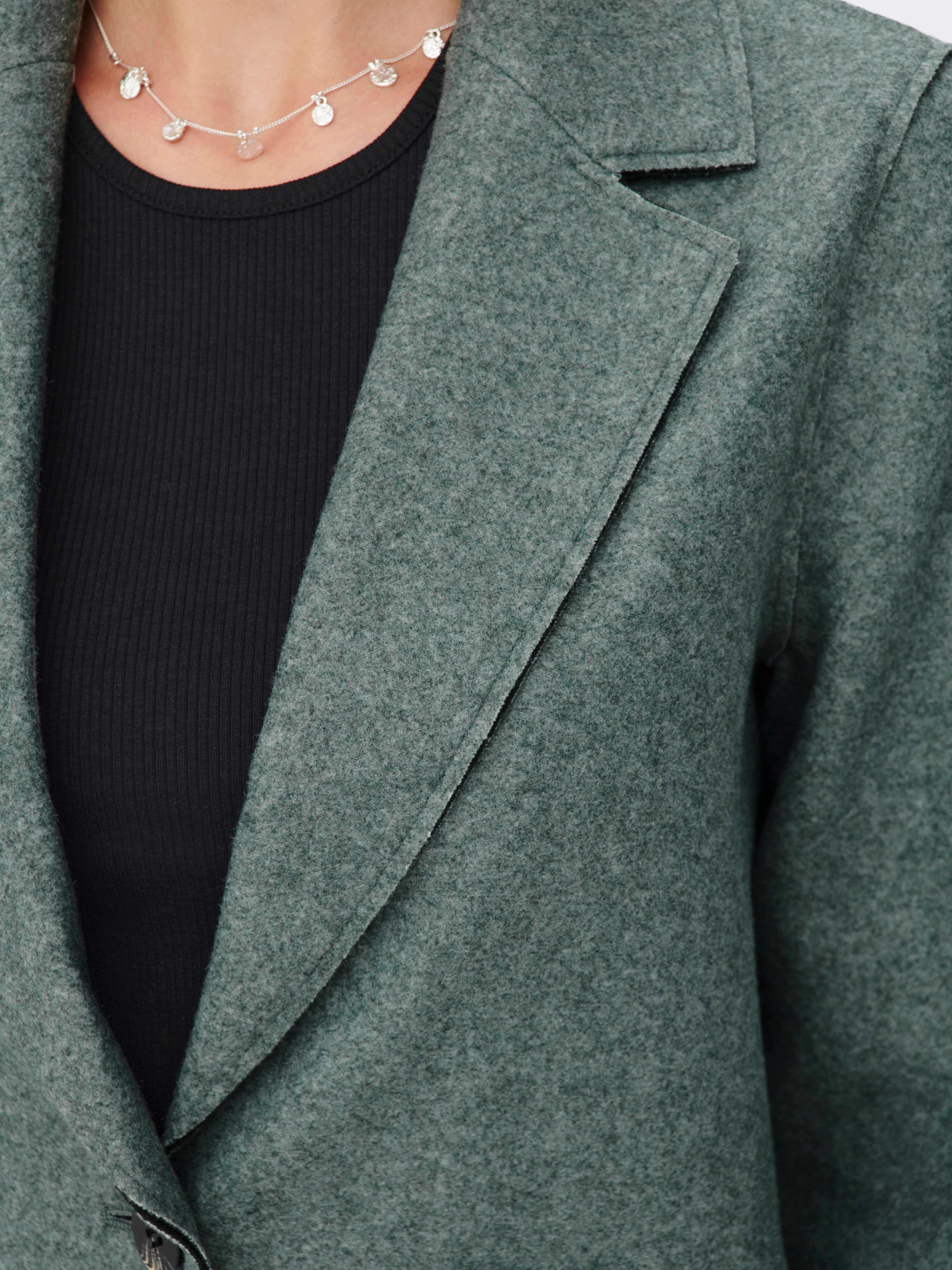 Only Lange jas ONLCARRIE BONDED COAT OTW NOOS