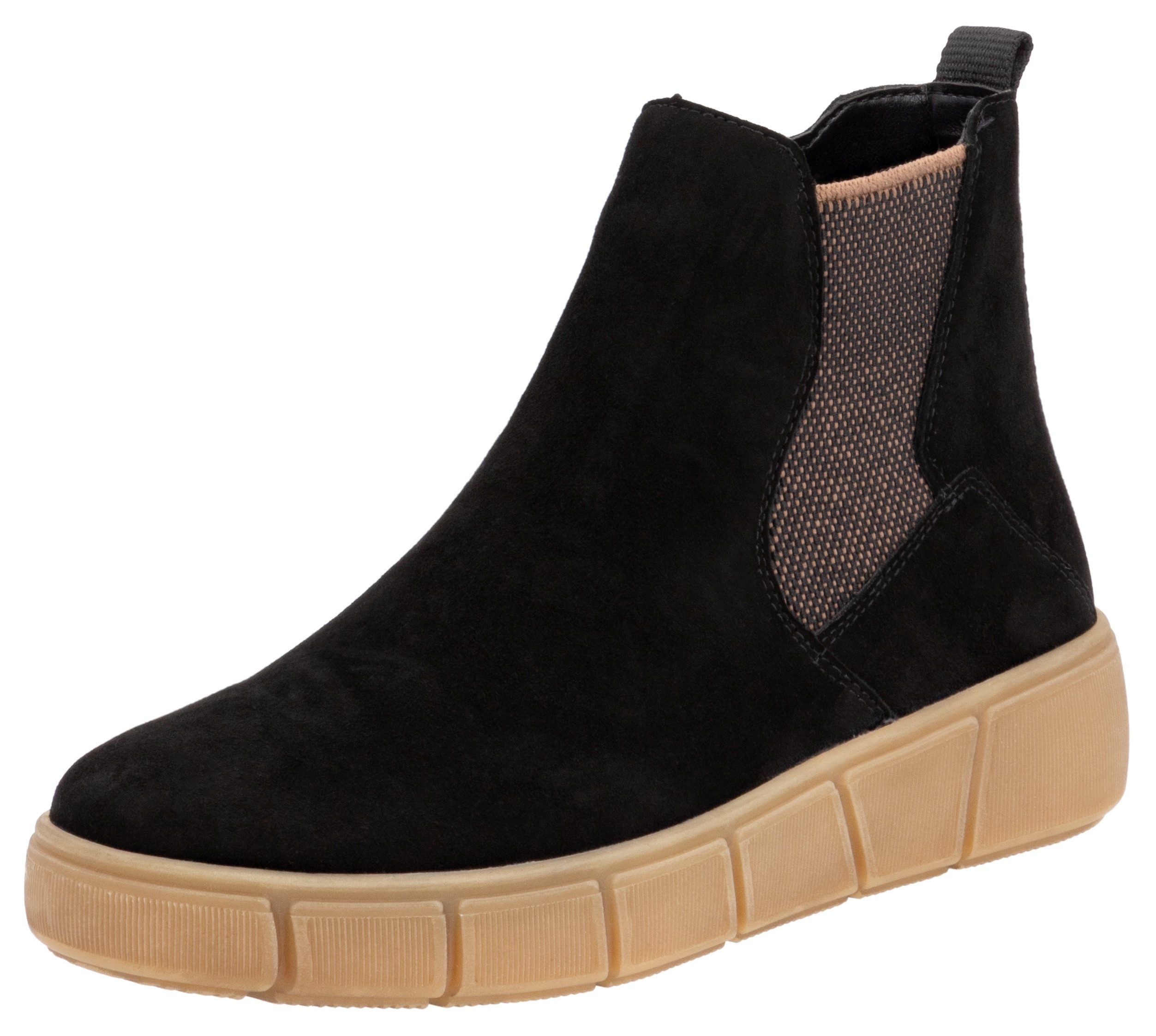 Remonte Chelsea-boots plateau enkellaars ankleboots met extra ritssluiting