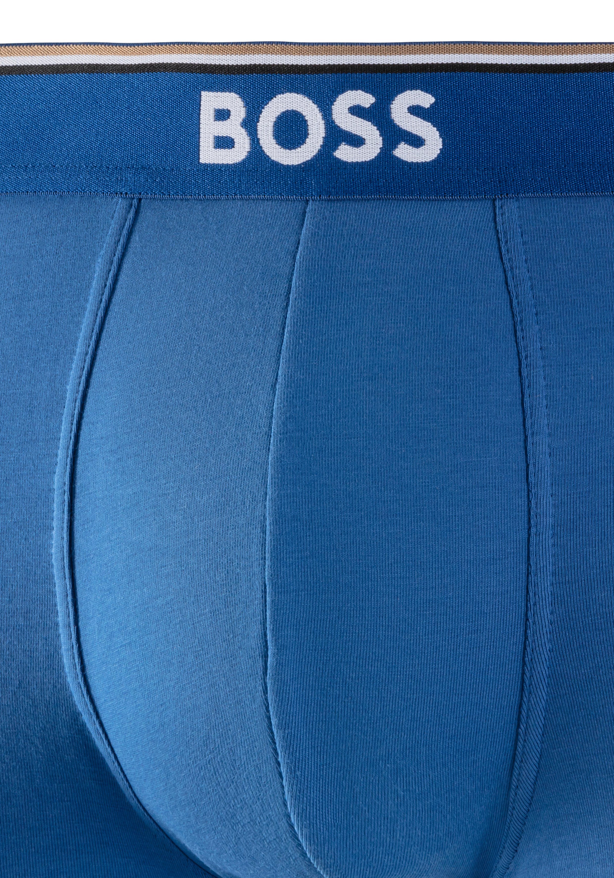 BOSS Lange boxershort BRIEF 3 PACK met in kleur bijpassende weefband (3 stuks)