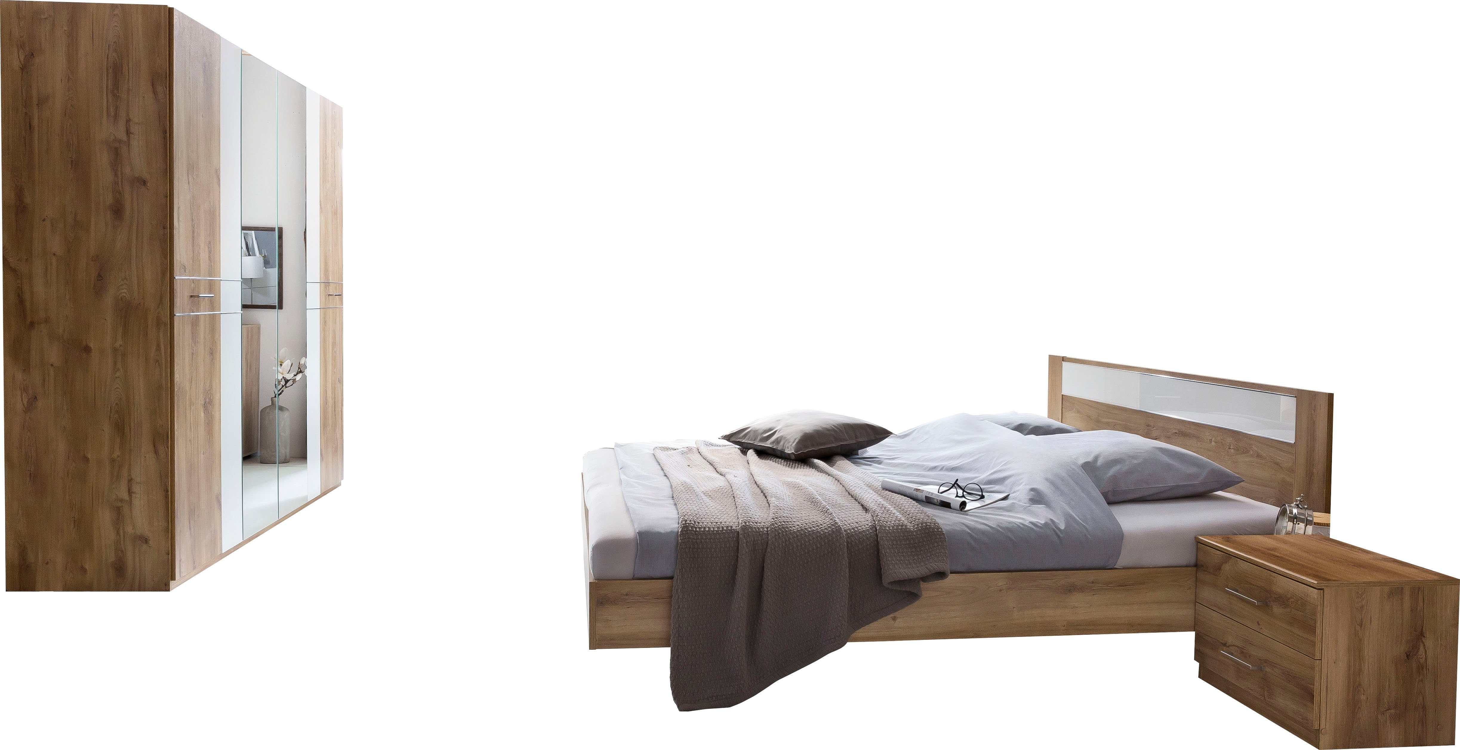 Wimex Slaapkamerserie Petra/Pamela (set, 4-delig) complete slaapkamers beige