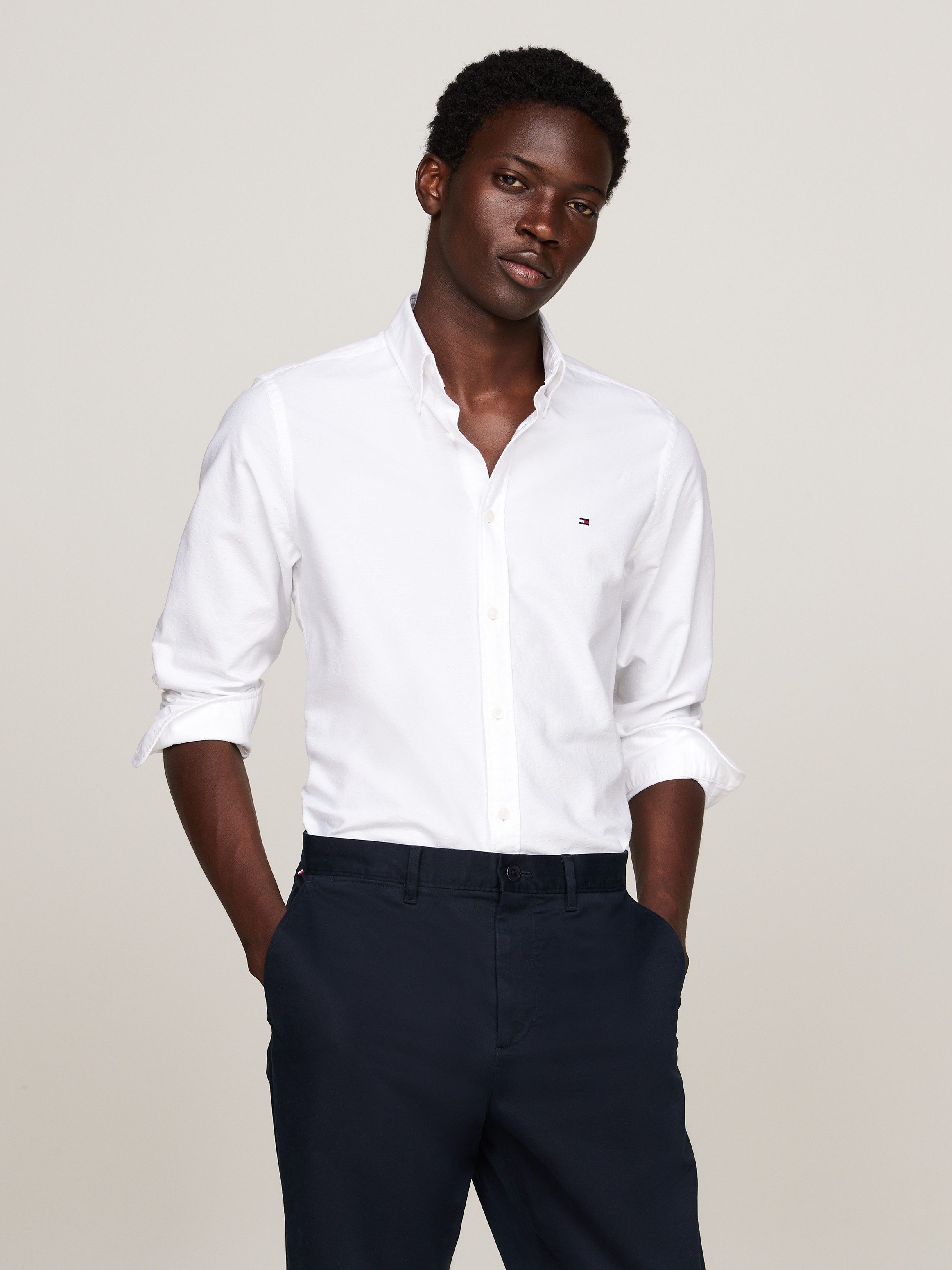 Tommy Hilfiger Overhemd met lange mouwen OXFORD DOBBY SF SHIRT