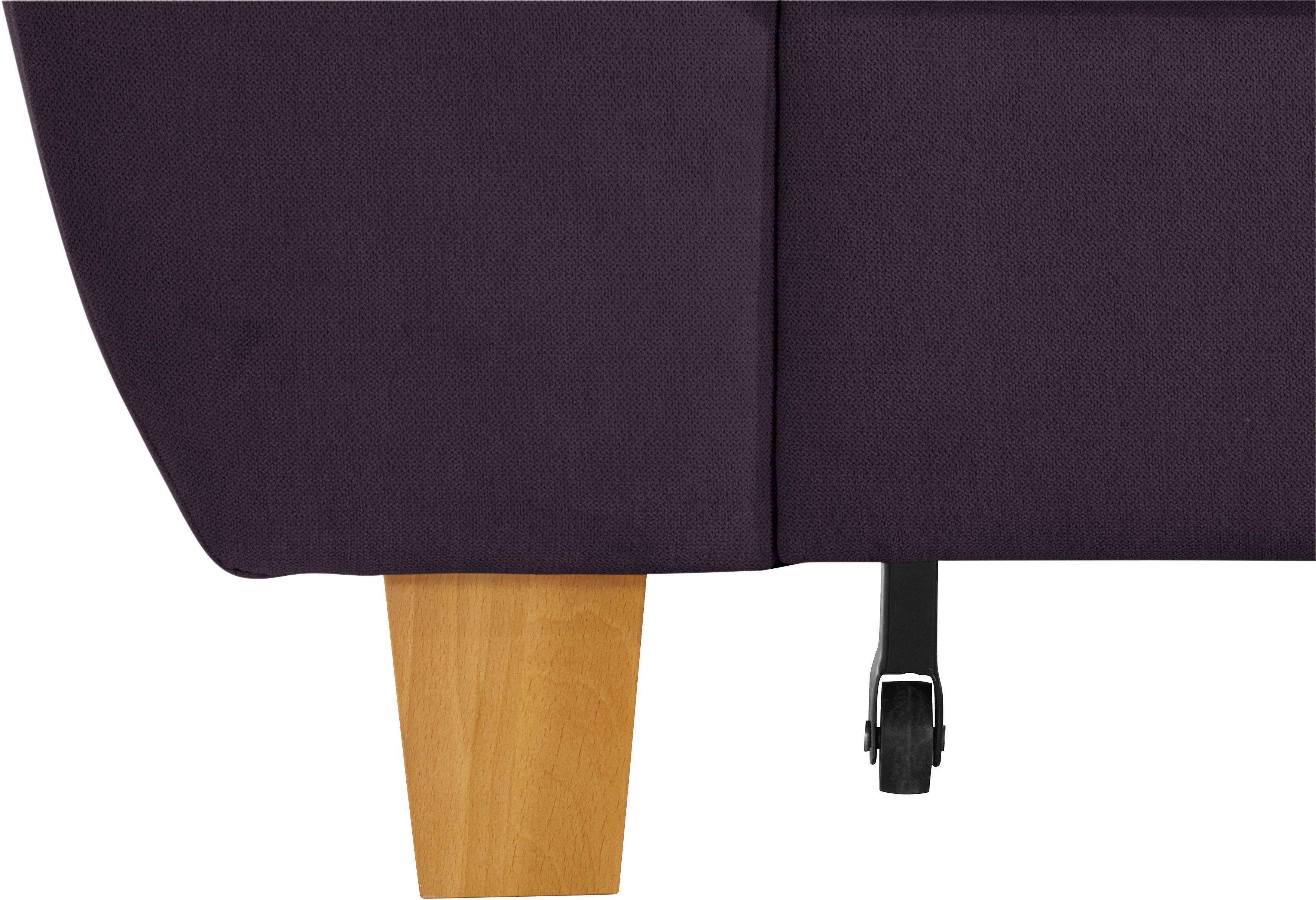 exxpo - sofa fashion Hoekbank Enya, uitgebreide afwerking, hoog zitcomfort, comfortabel, L-vorm inclusief verstelbare hoofdsteun, naar keuze met slaapfunctie en bedkist