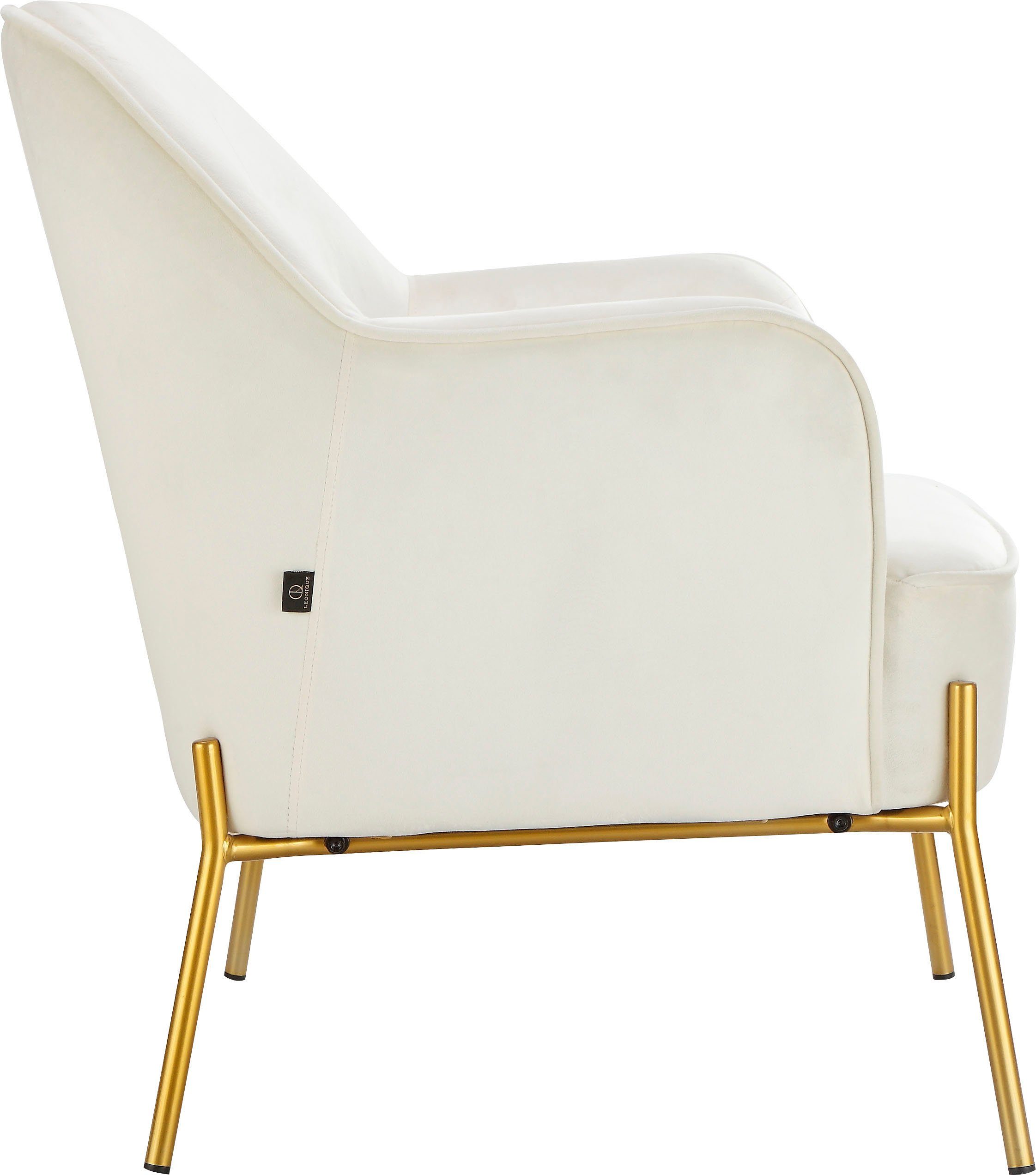 Leonique Fauteuil Runa Fluwelen bekleding, in vier kleurvarianten, zithoogte 44 cm