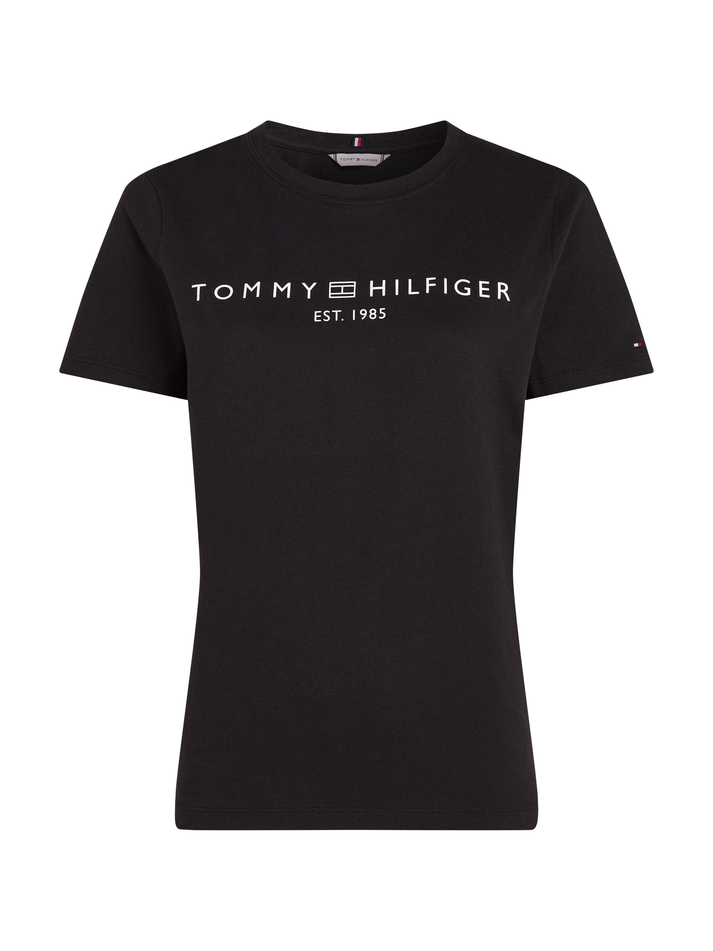 Tommy Hilfiger T-shirt REG CORP LOGO C-NK SS met een logo-opschrift