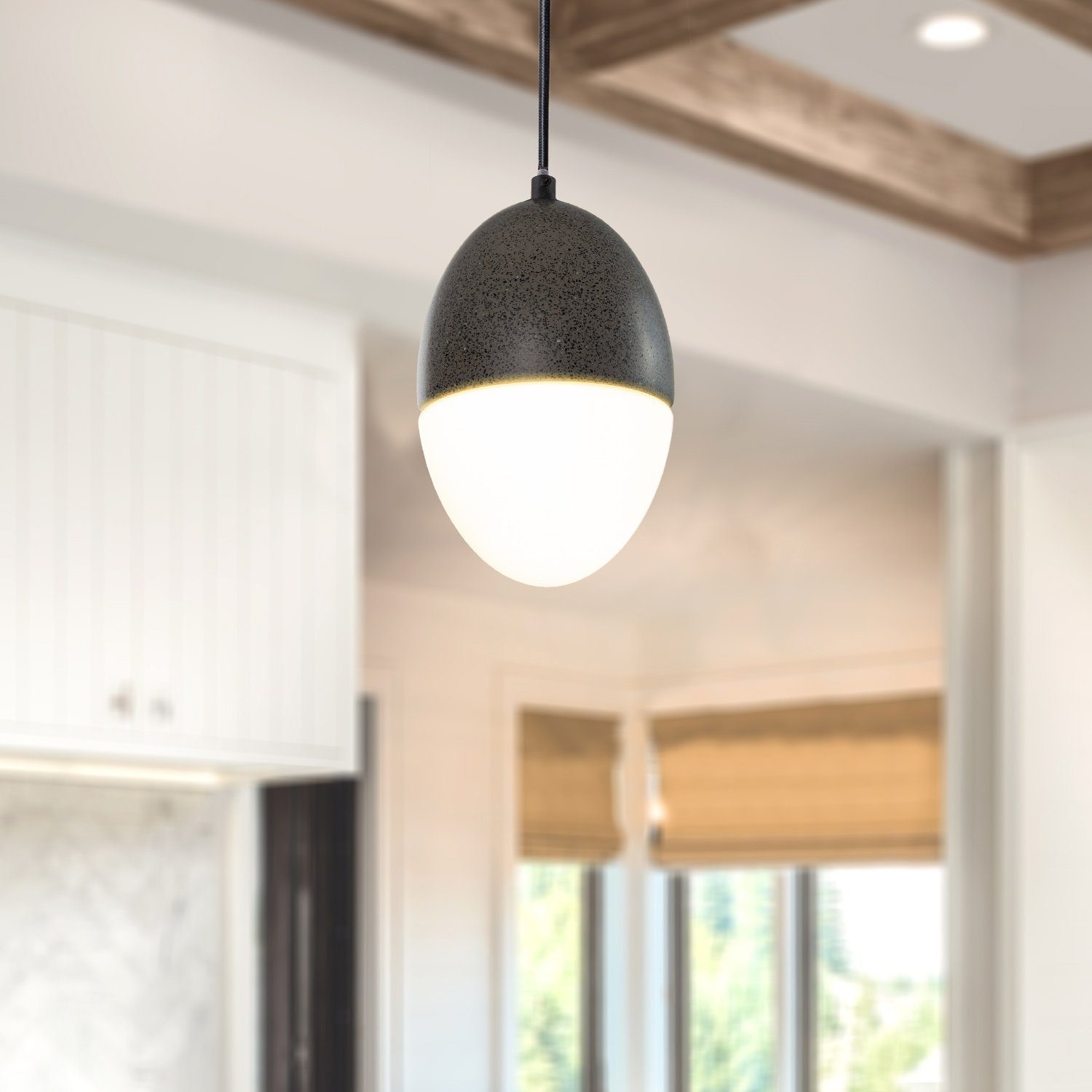 Paco Home Hanglamp GREGG Led, E27, lamp voor woonkamer eetkamer keuken, in hoogte verstelbaar