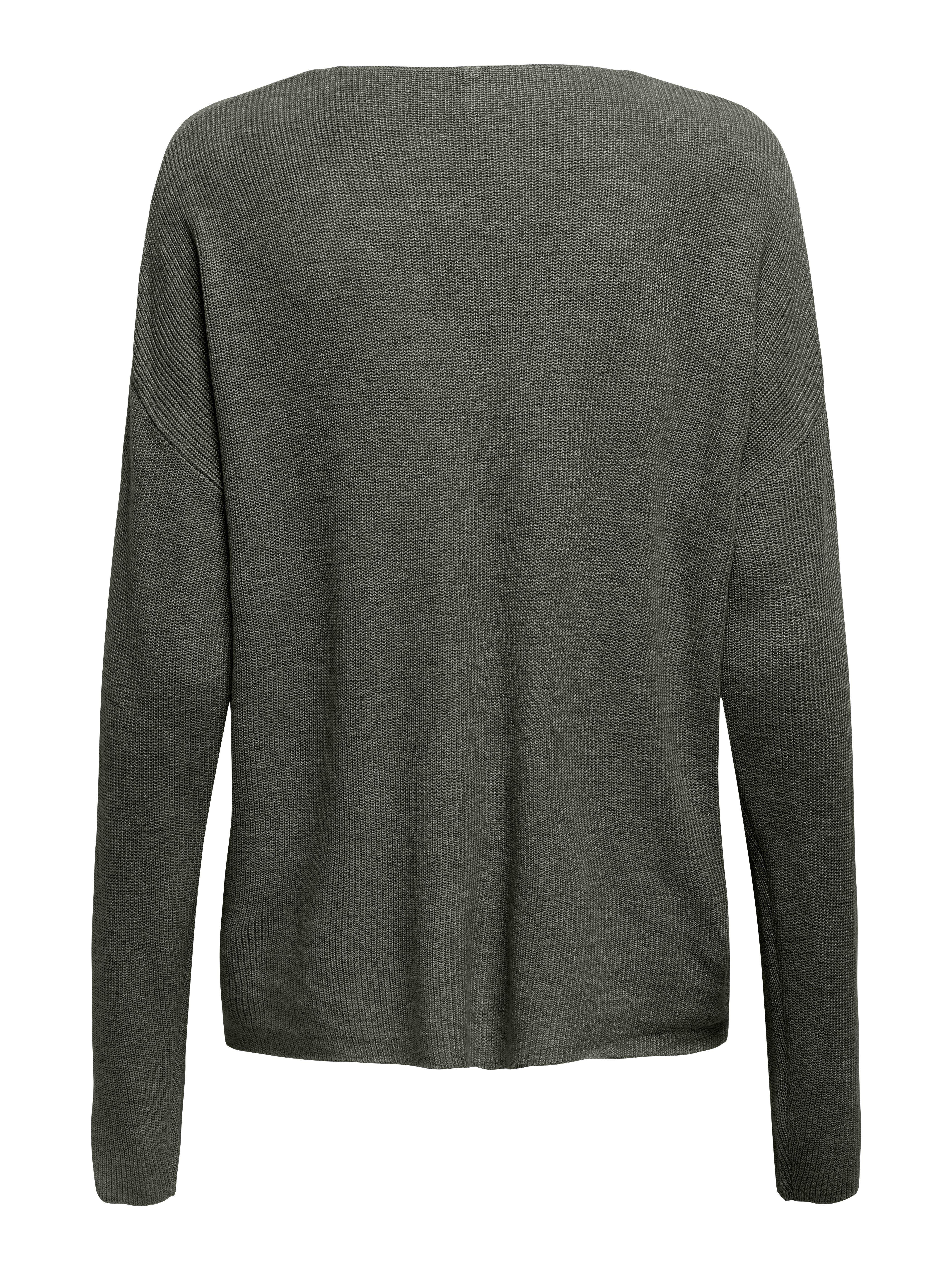 Only Gebreide trui ONLLECIA LIFE LS LOOSE V-NECK CC KNT