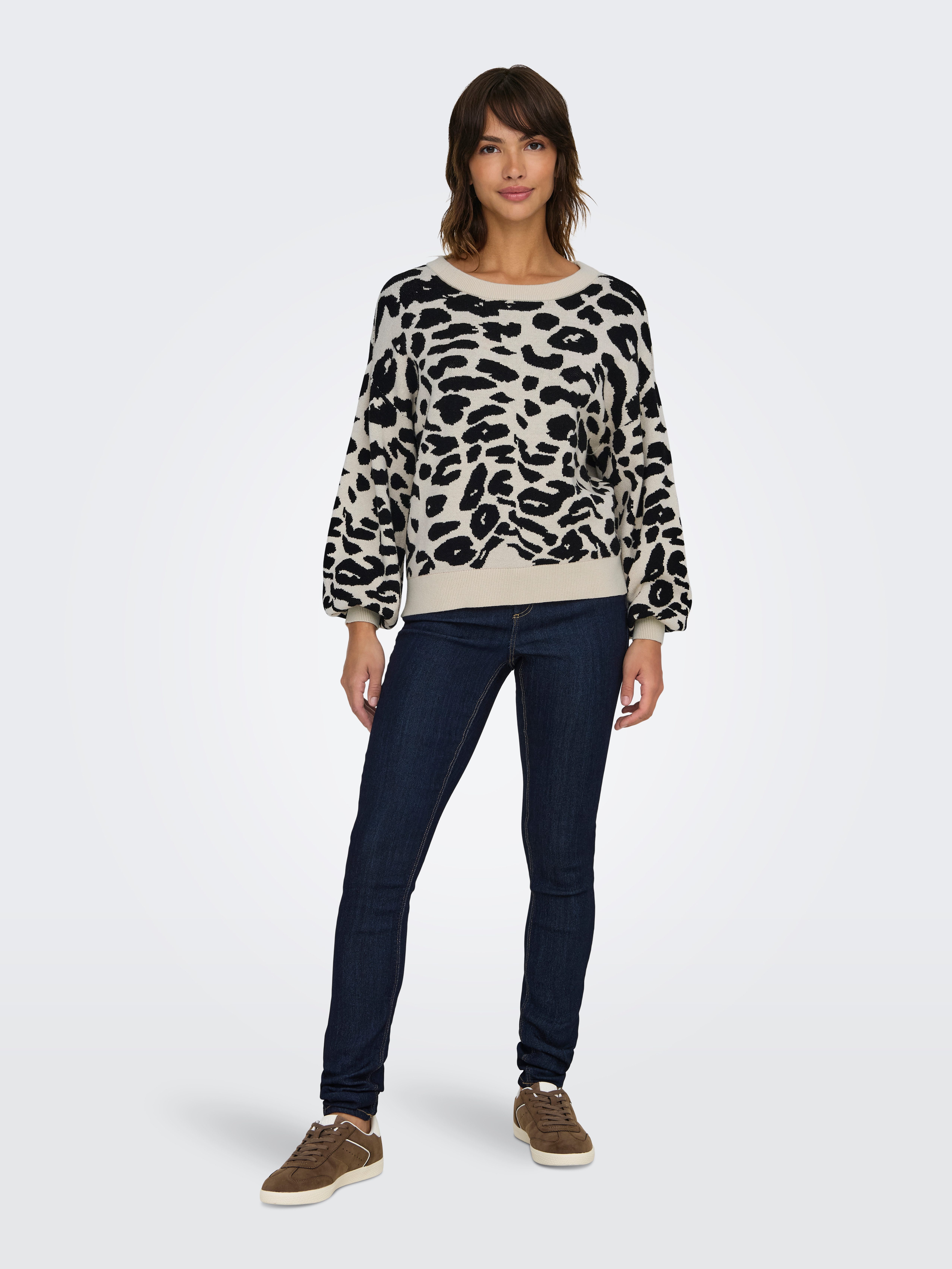 Only Trui met ronde hals ONLLIMA LIFE LS JQ O-NECK KNT