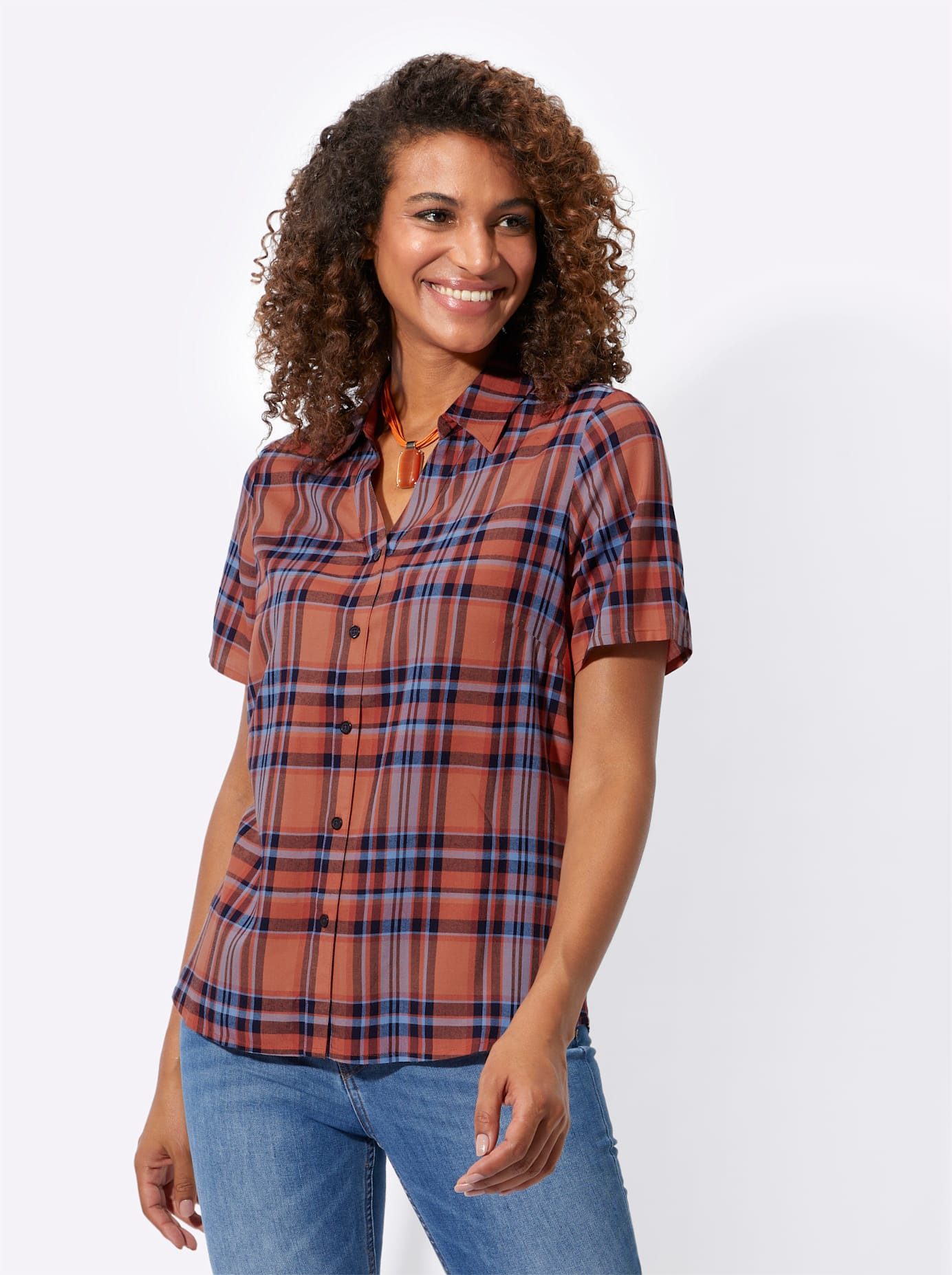 Casual Looks Geruite blouse