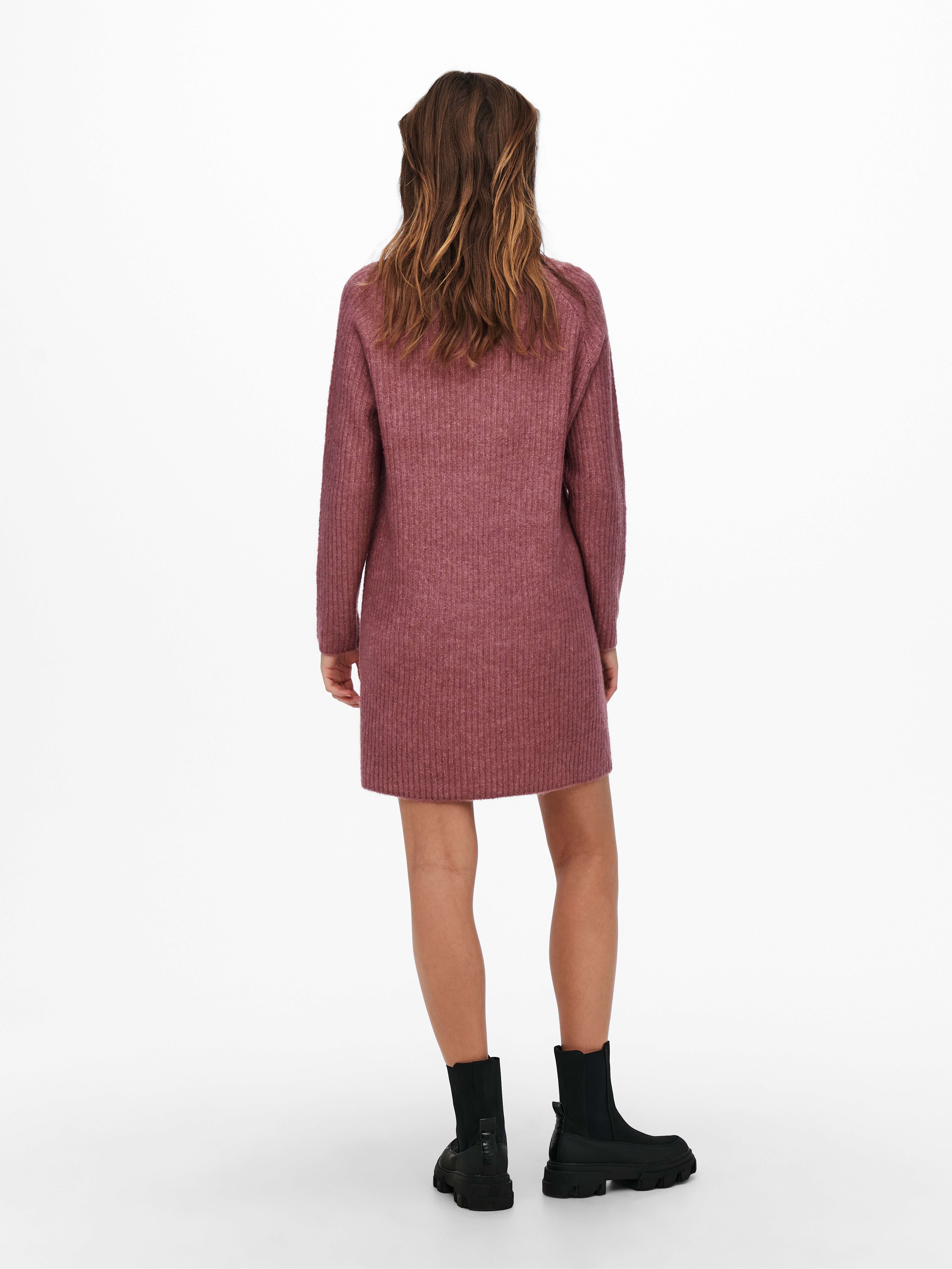 Only Gebreide jurk ONLCAROL L/S DRESS KNT NOOS