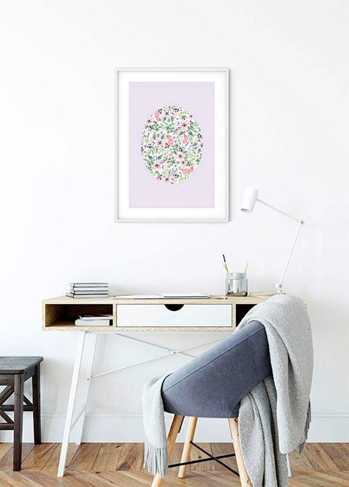 Komar Wanddecoratie Shelly Patterns Lavender Wanddecoratie - zonder lijst (1 stuk)