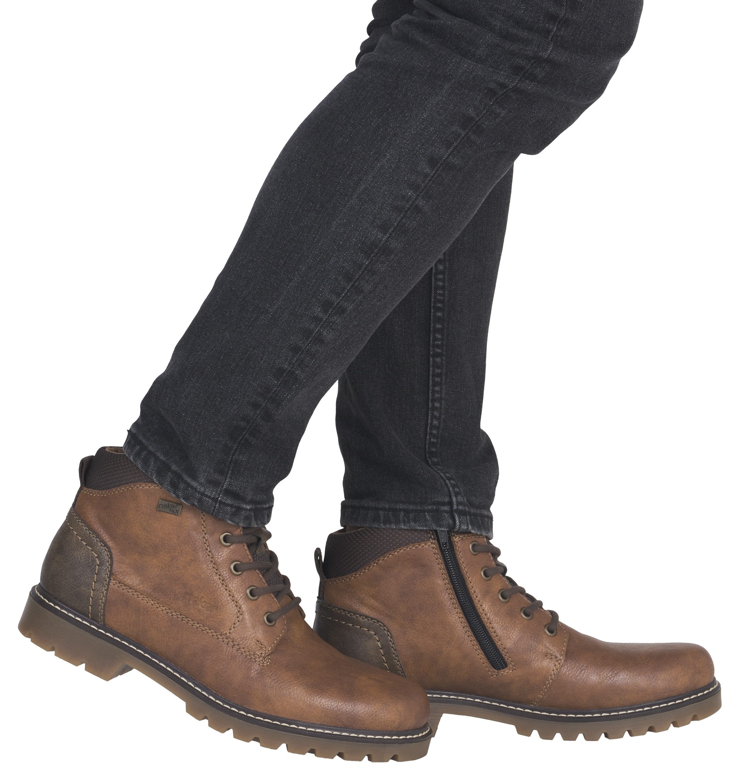 Rieker Winterlaarsjes worker boots, veterschoenen, trekkinglaarzen met riekertex-membraan