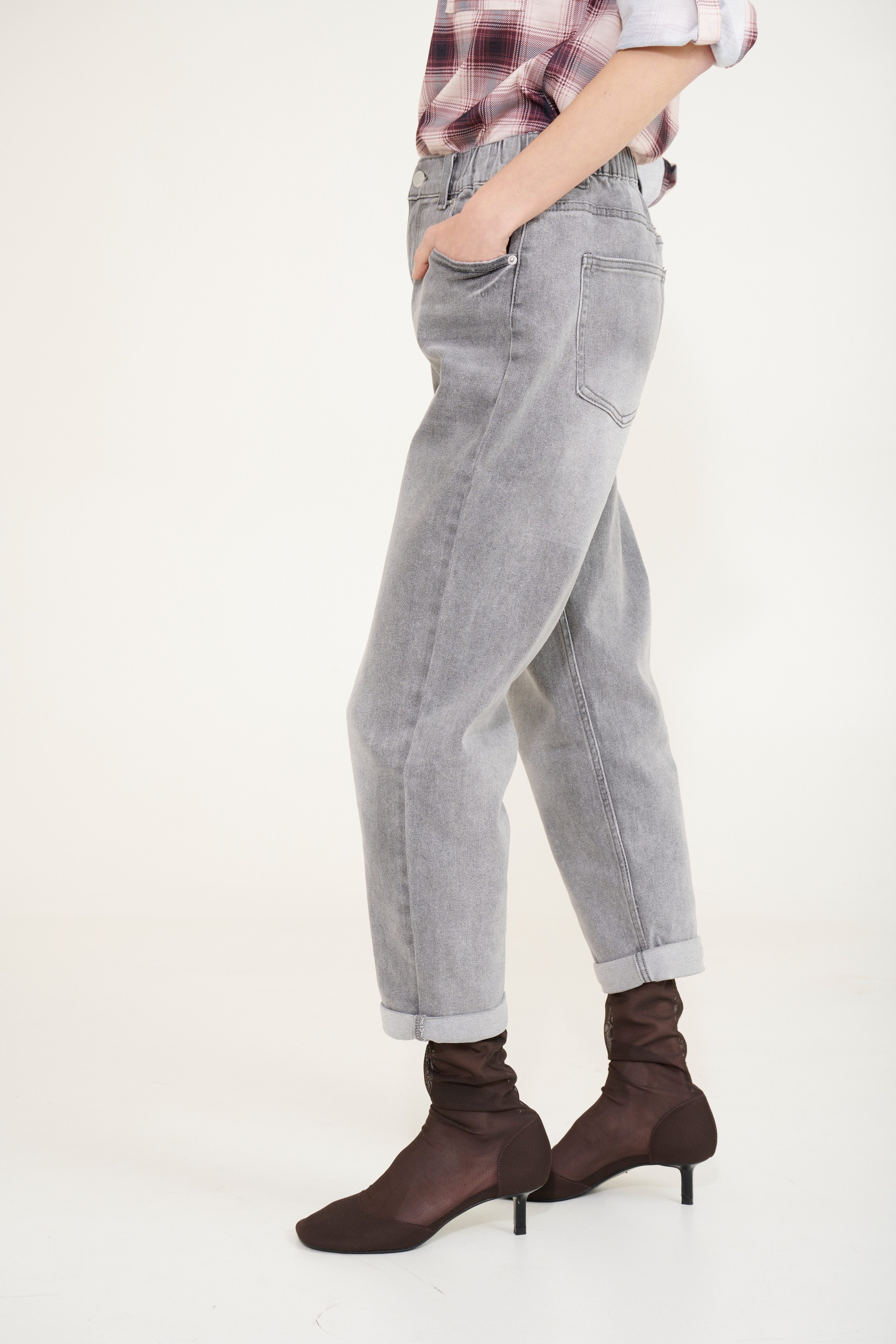 HaILYS High-waist jeans LG HW C JN Mirell met elastiek in de band