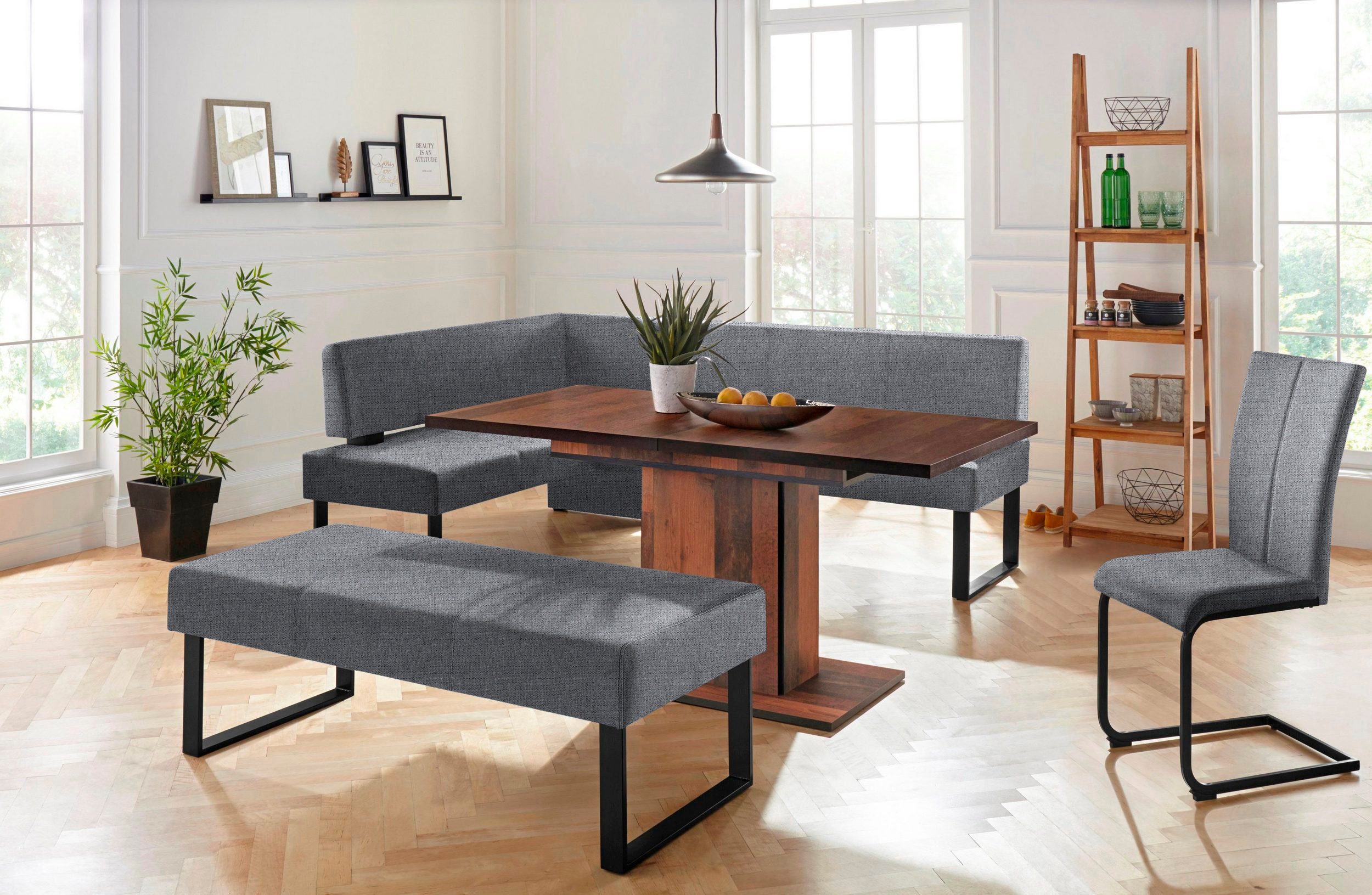 Home affaire Zitbank Oliver Breedte 140 cm, met metalen frame