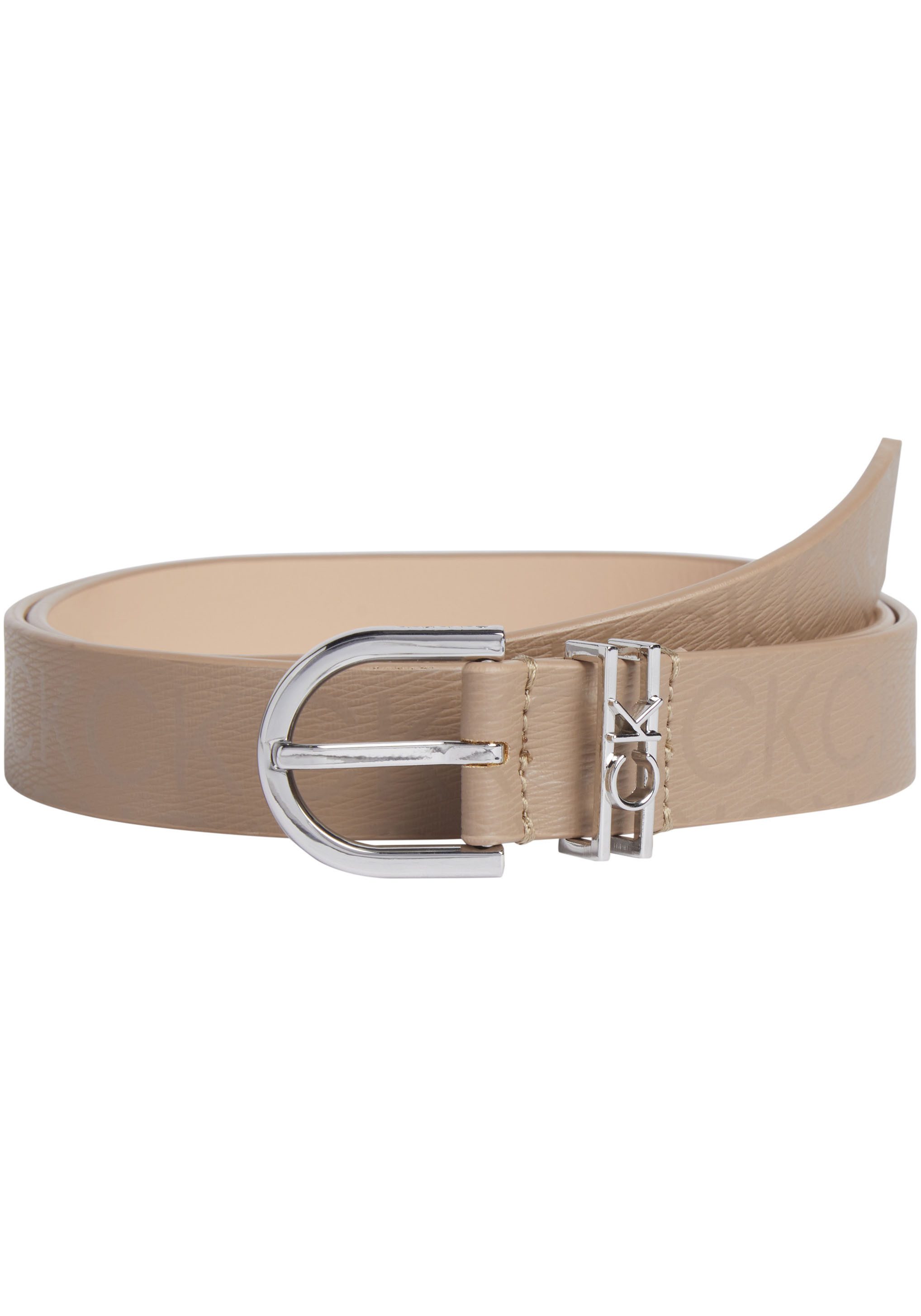 Calvin Klein Leren riem CK LOOP RND BUCKLE 2.5CM_EPI