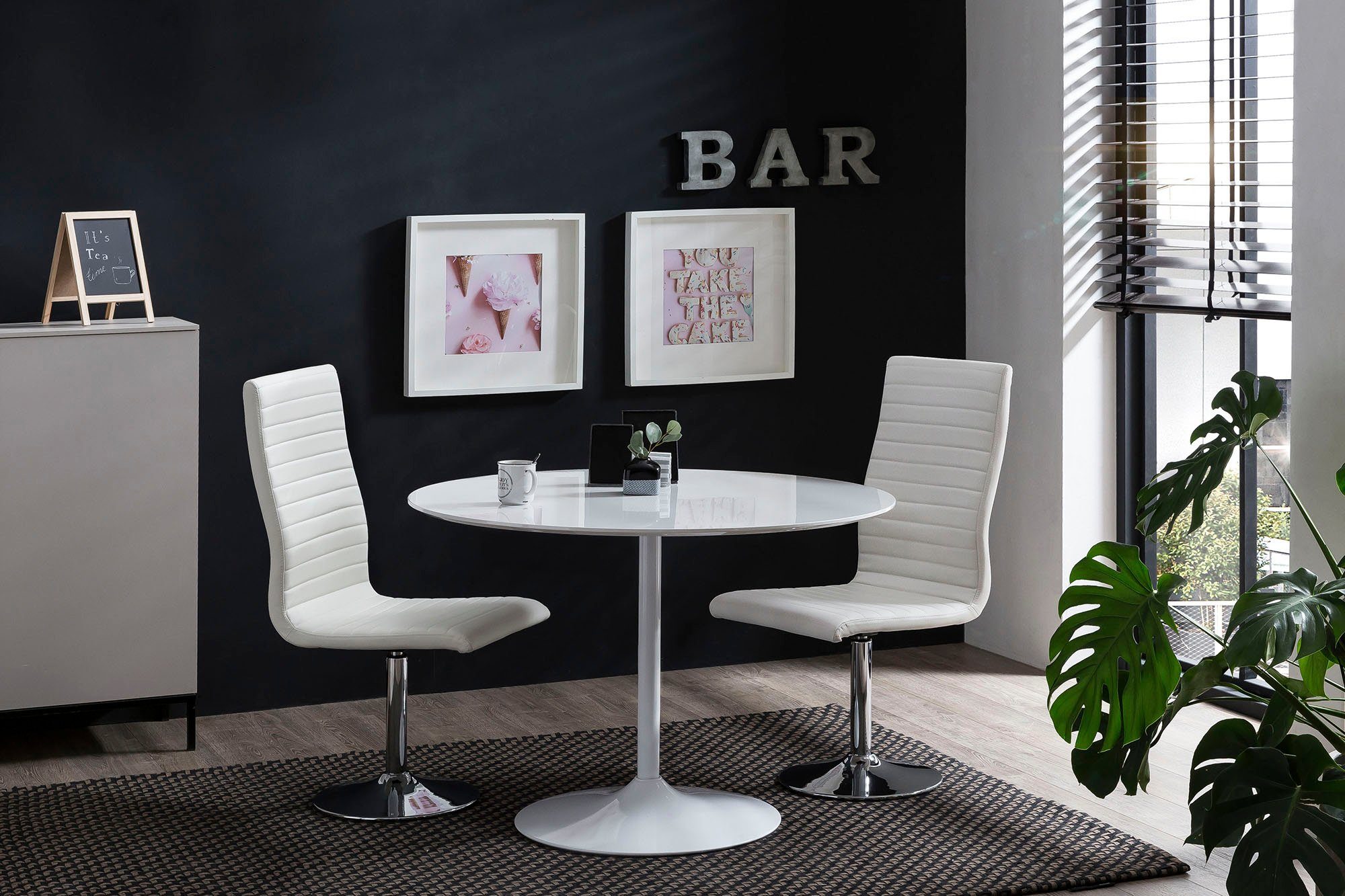 SalesFever Eetkamerstoel met draaifunctie (set, 4 stuks)