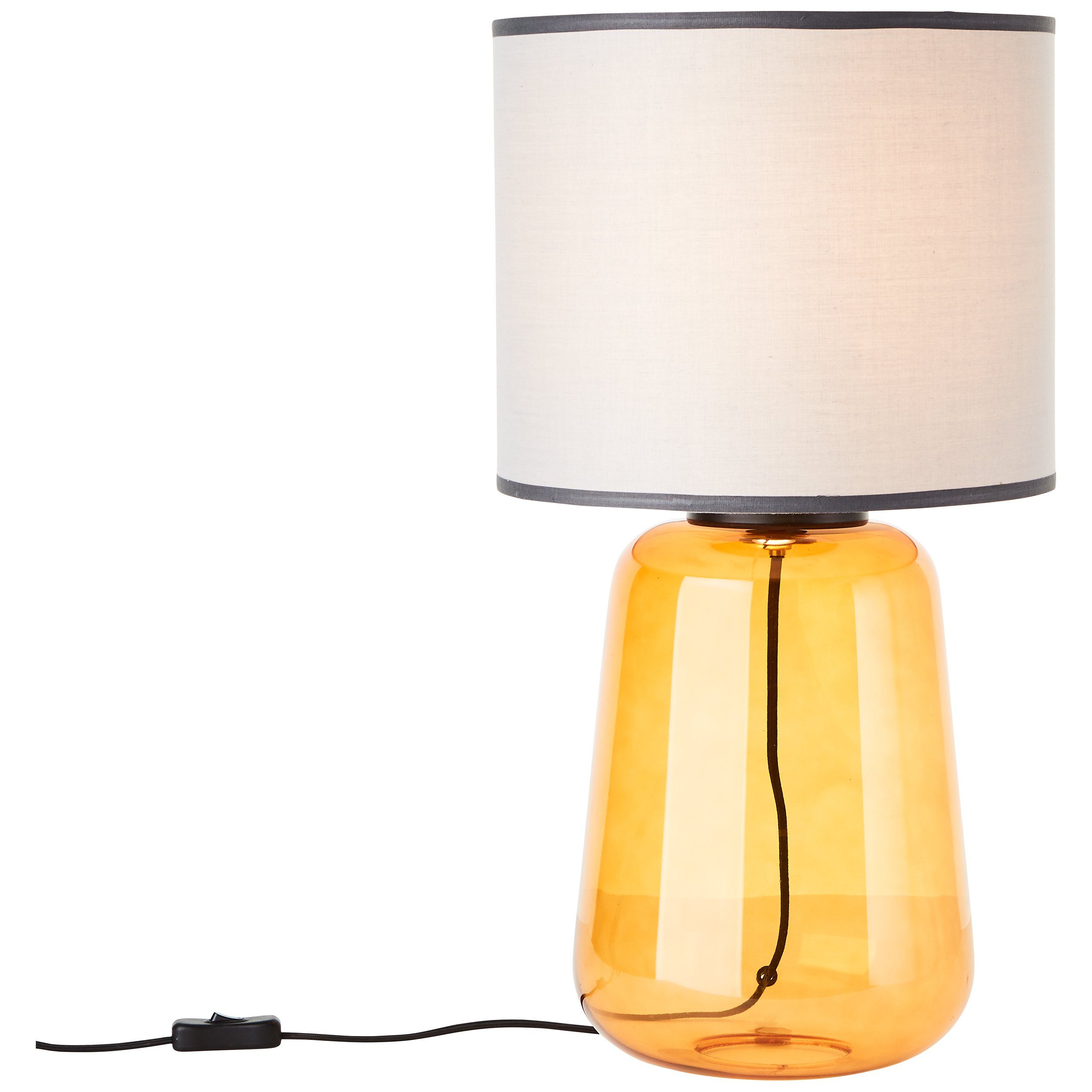 Brilliant Leuchten Tafellamp Hydra Ø 30 cm, E27, glas/textiel
