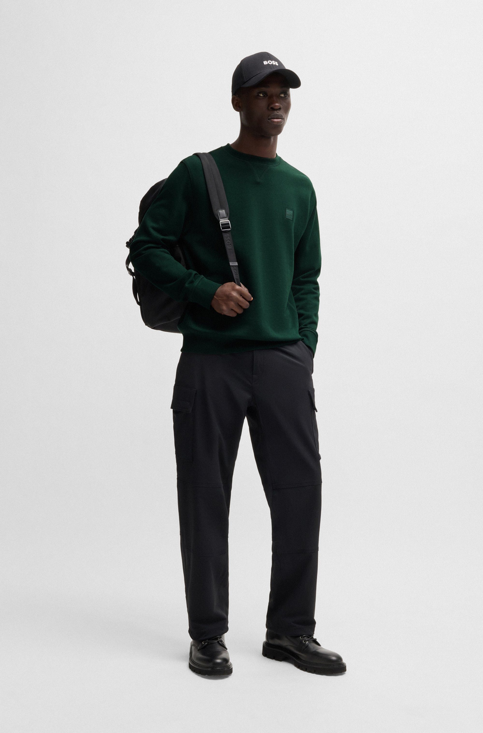 Boss Orange Sweatshirt Westart met boss logo-patch