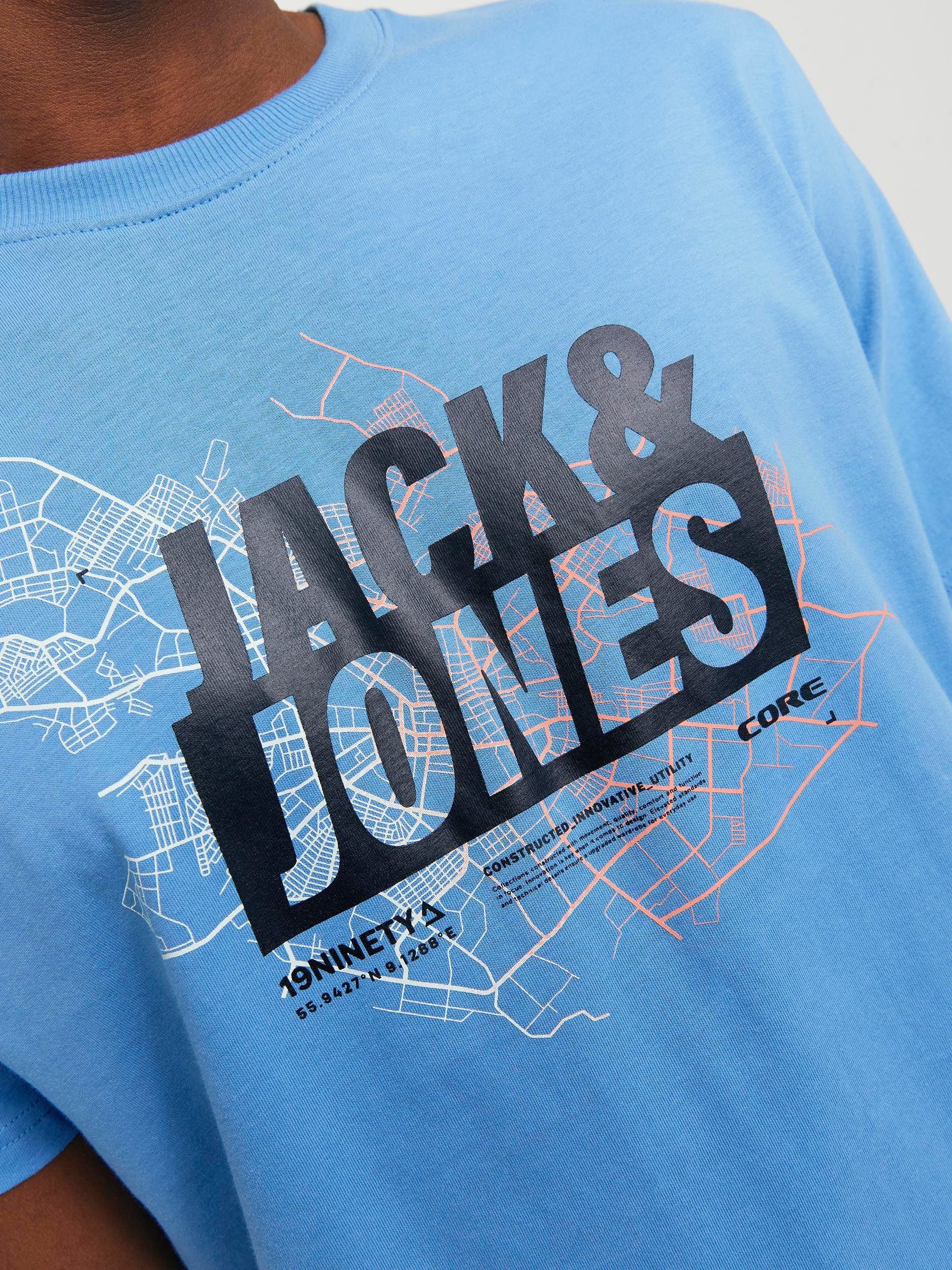 Jack & Jones Shirt met ronde hals JCOMAP LOGO TEE SS CREW NECK SN
