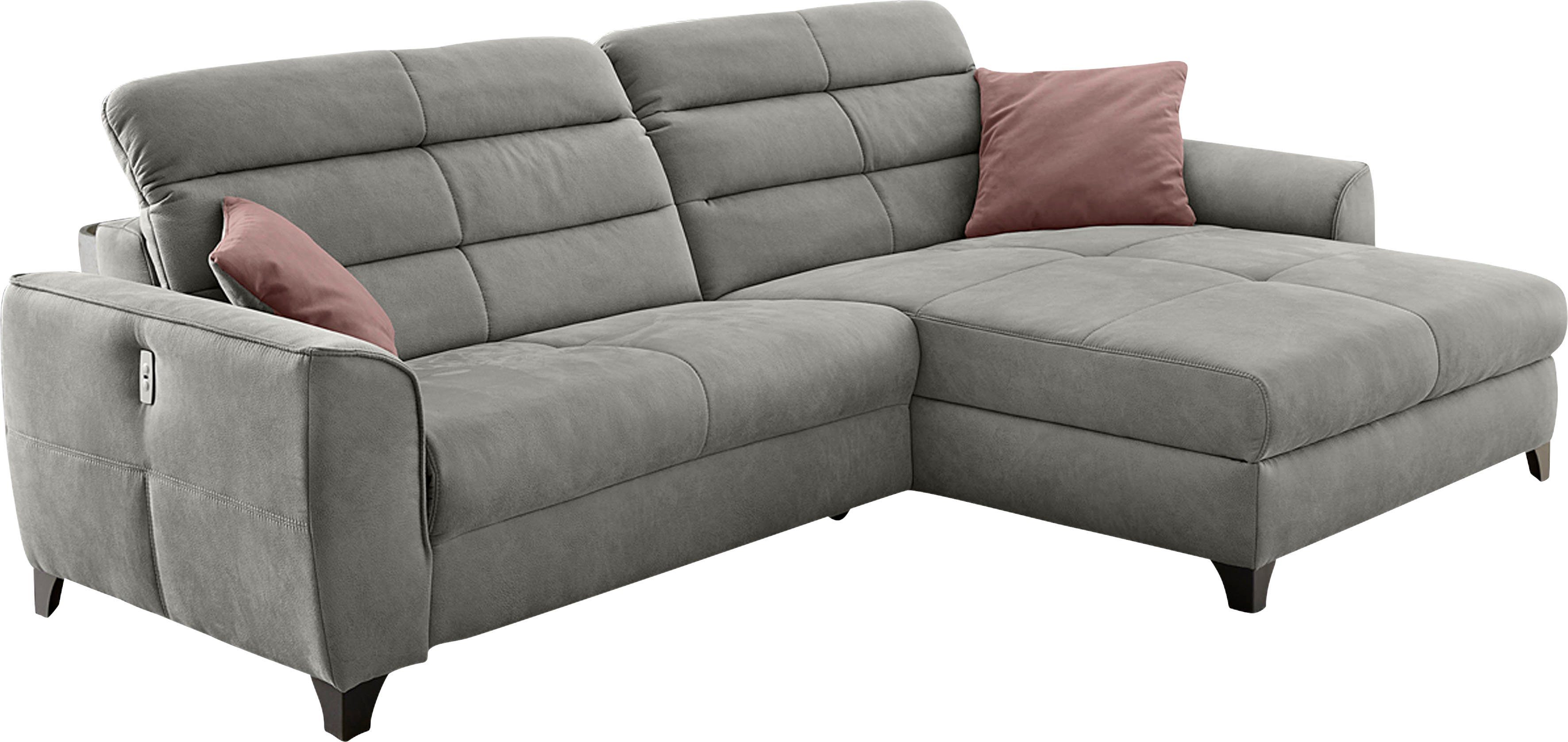 Jockenhöfer Gruppe Hoekbank Double One L-vorm met 2 x 120 cm brede, elektrisch verstelbare relaxfuncties
