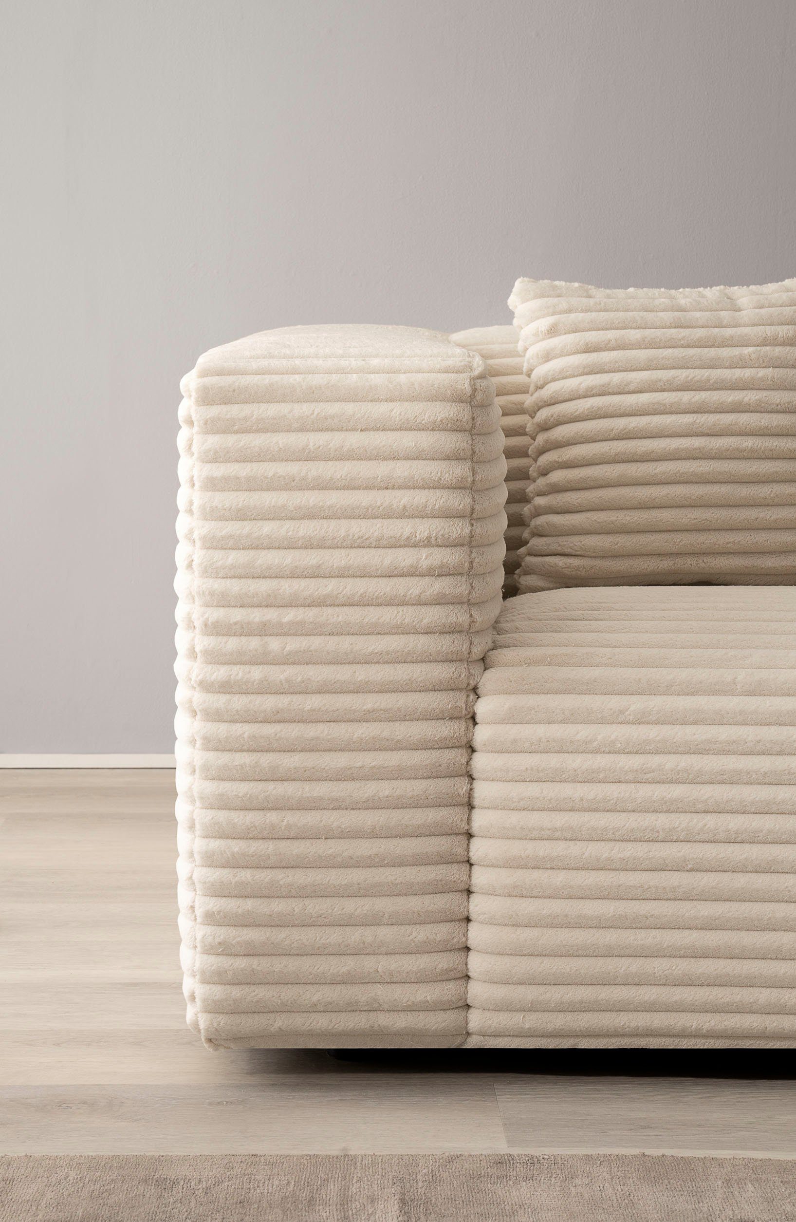 andas 3-zitsbank BAKELS, bank in cord of bouclé stof, sofa in modern ontwerp