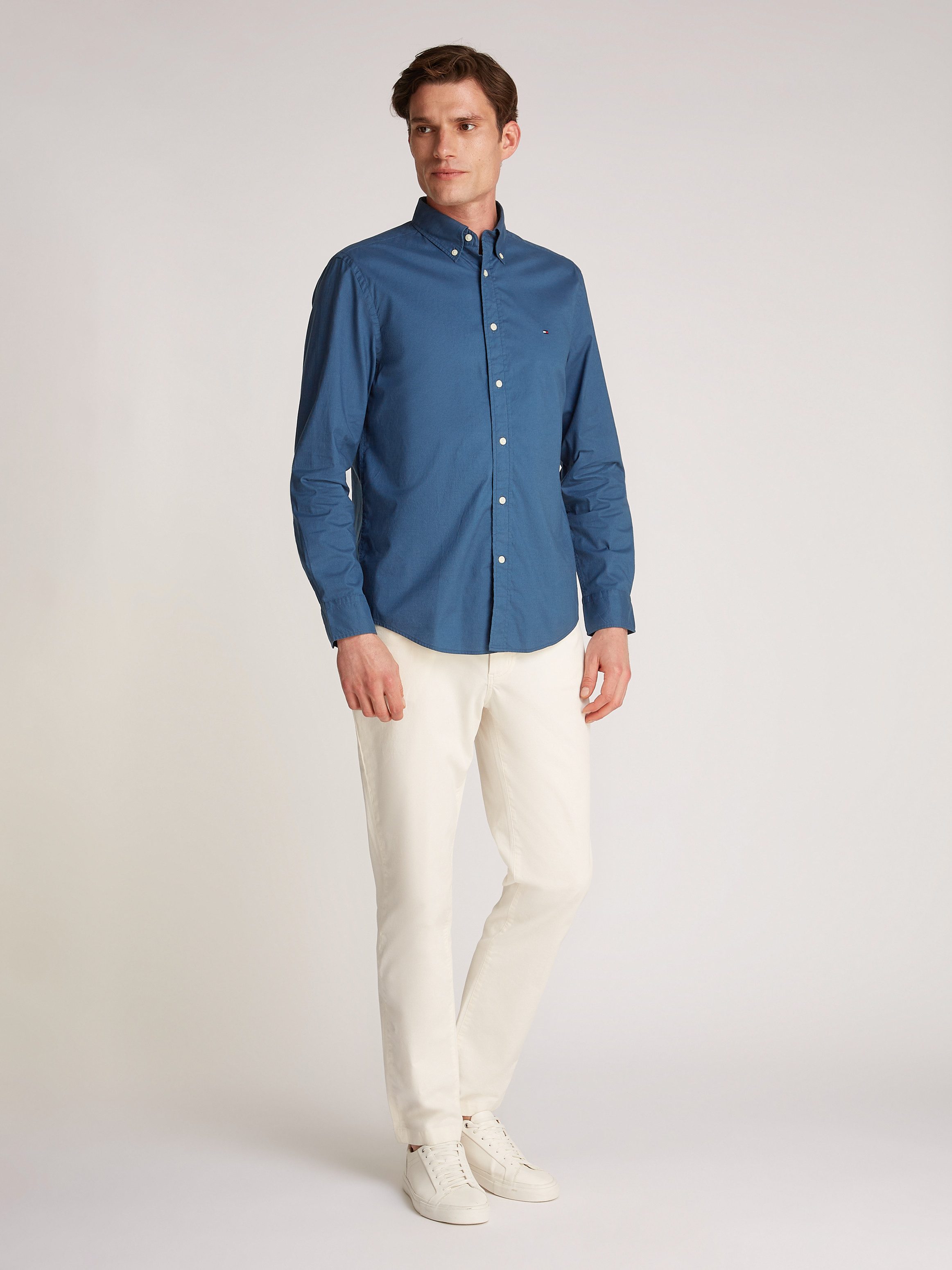 Tommy Hilfiger Businessoverhemd FLEX POPLIN SOLID RF SHIRT 1