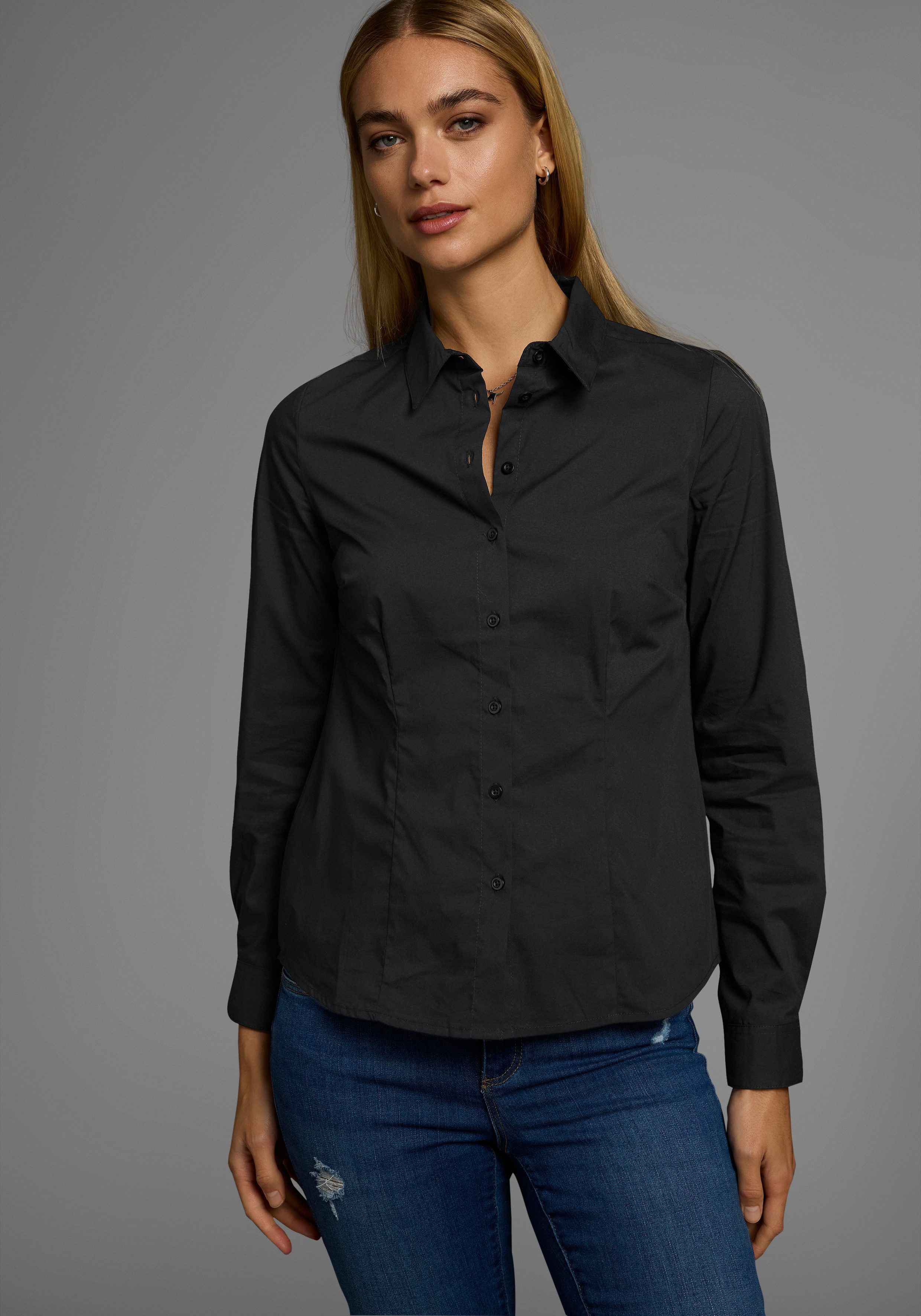 Flashlights Blouse met lange mouwen in overhemdstijl (Set van 2)