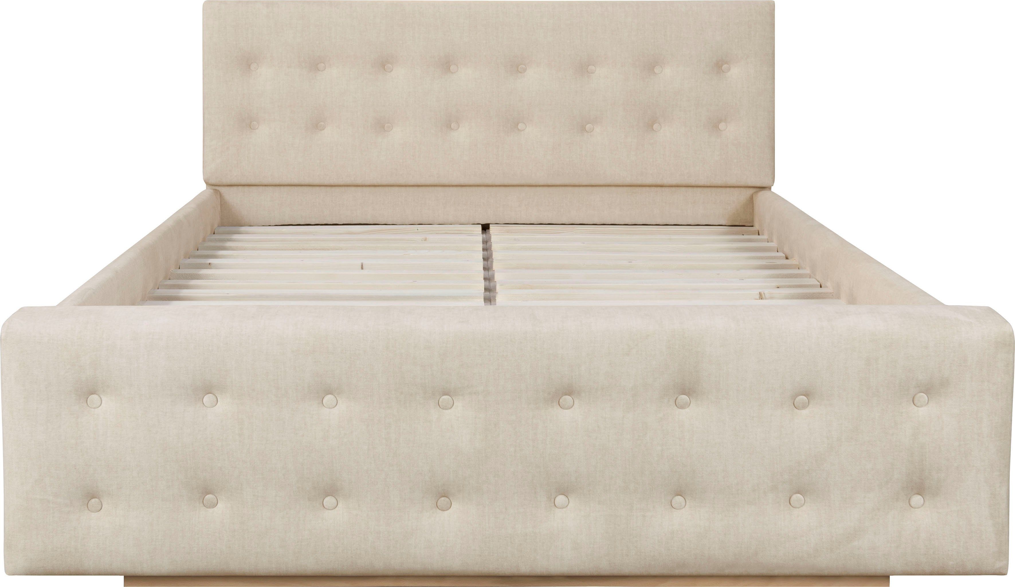 Home affaire Gestoffeerd bed Vaine in 5 breedten, ook in lengte 220 cm, incl. lattenrol