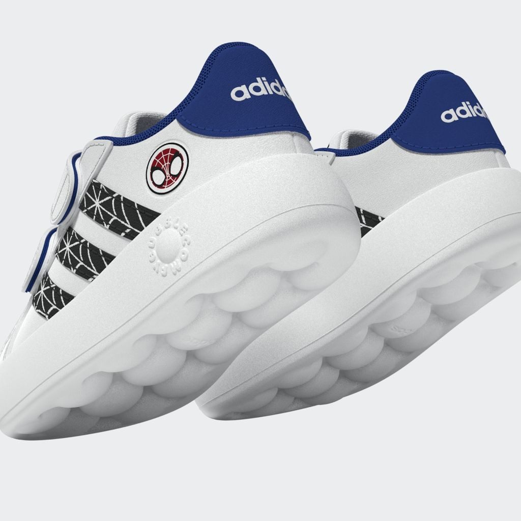 adidas Sportswear Klittenbandschoenen ADIDAS MARVEL SPIDER-MAN KINDER GRAND COURT SCHOEN Design geïnspireerd op de adidas Superstar, voor kinderen
