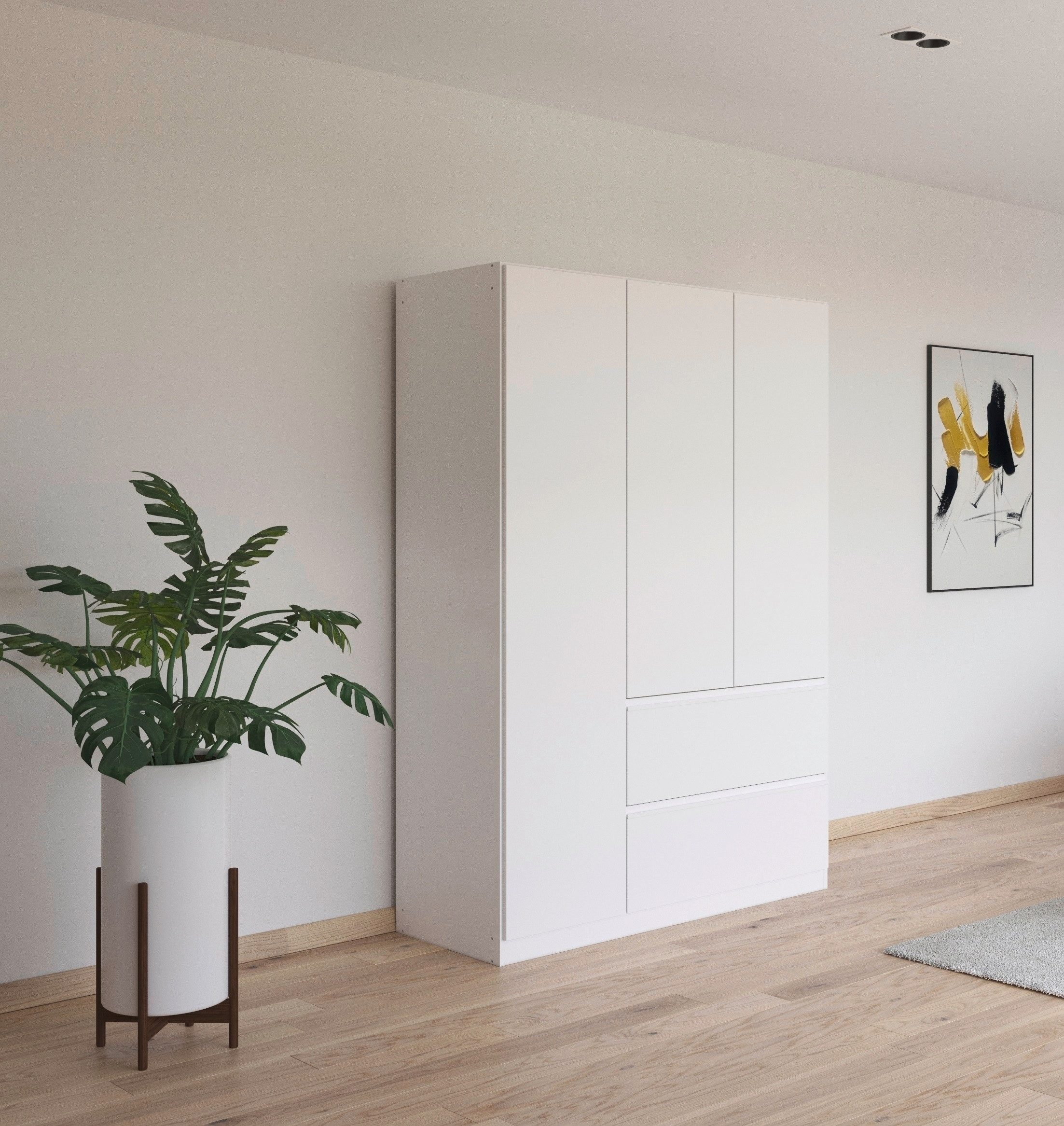 rauch Draaideurkast Kledingkast Kast Garderobe Slaapkamerkast JOEL met twee lades, met push-to-open functie made in germany