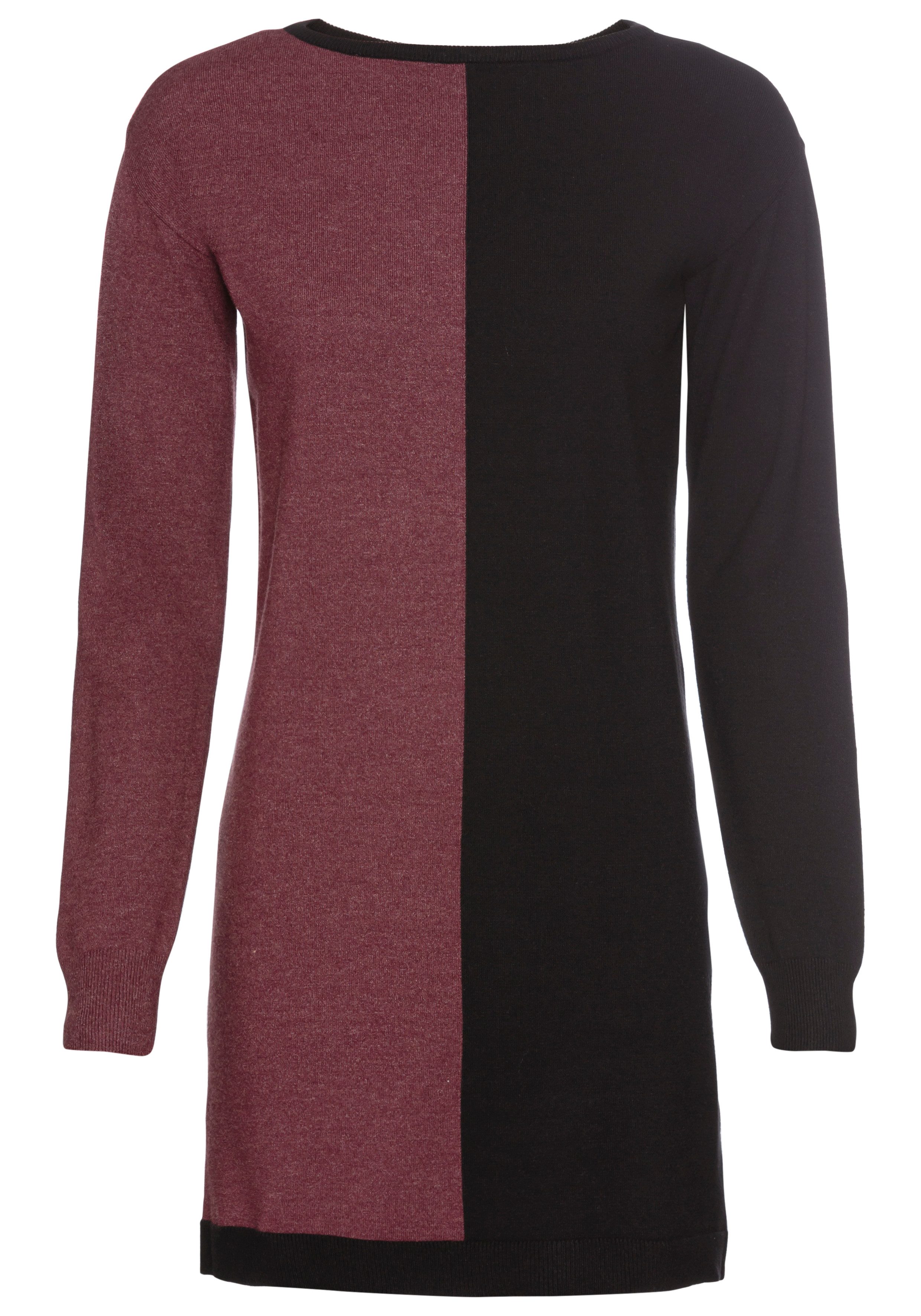 Laura Scott Gebreide jurk met tweekleurig design