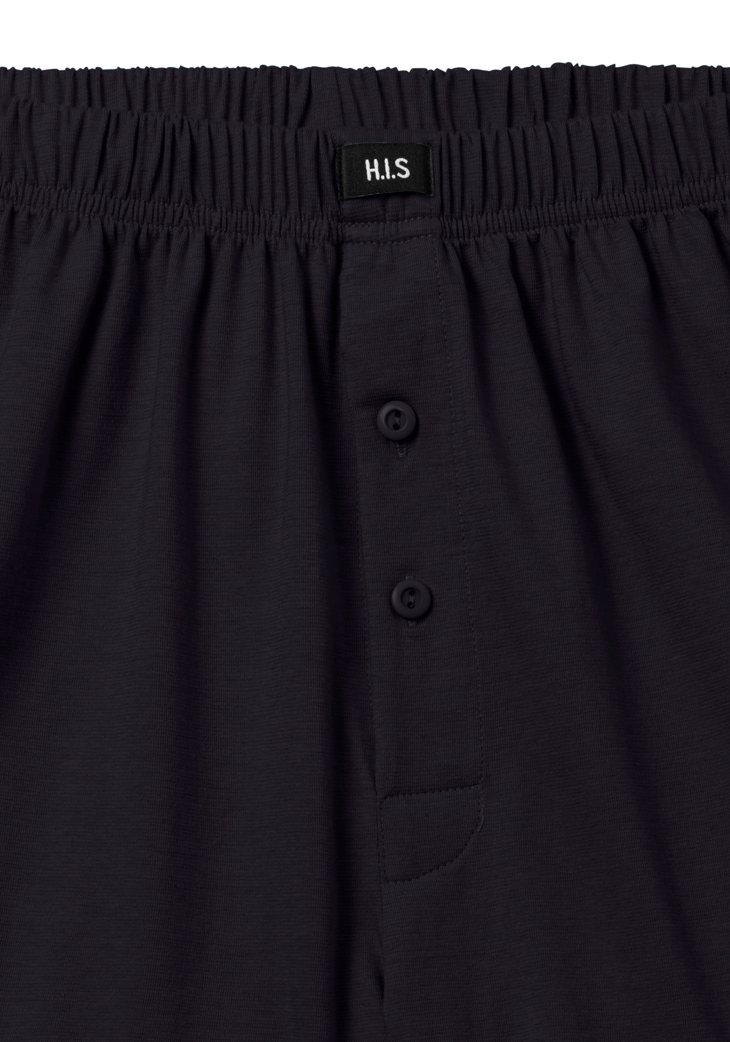 H.I.S Wijde boxershort Heren boxer wijdte pasvorm, comfortband, van katoen-stretch (set, 5 stuks)
