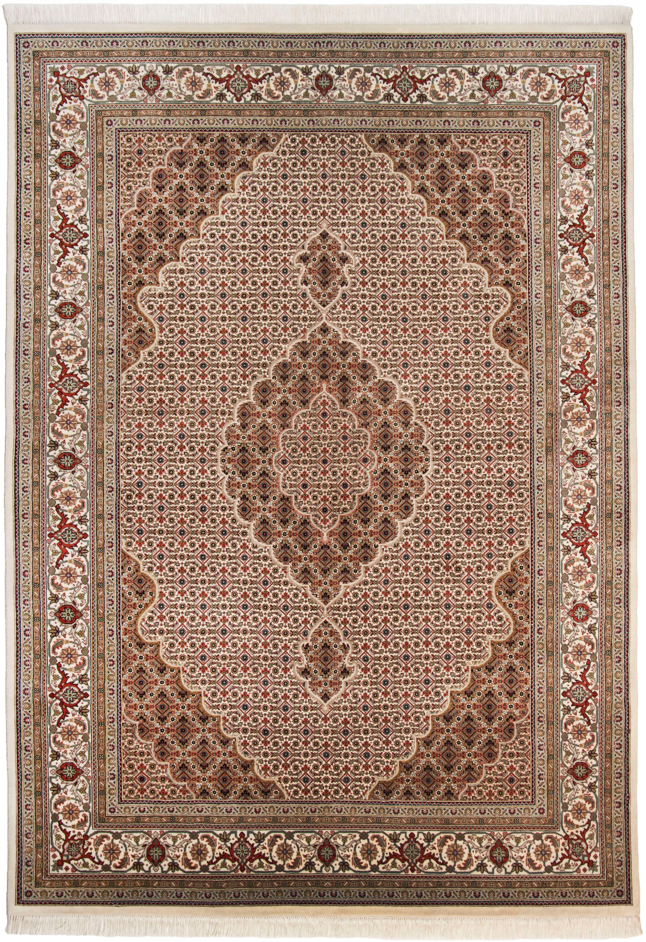 my home Oosters tapijt Irrfan met de hand geknoopt, materiaal: 80% wol, 20% zijde, met franje