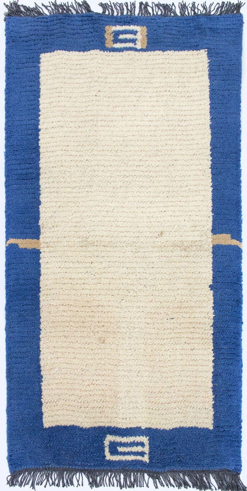 morgenland Wollen kleed Nepal vloerkleed met de hand geknoopt beige handgeknoopt