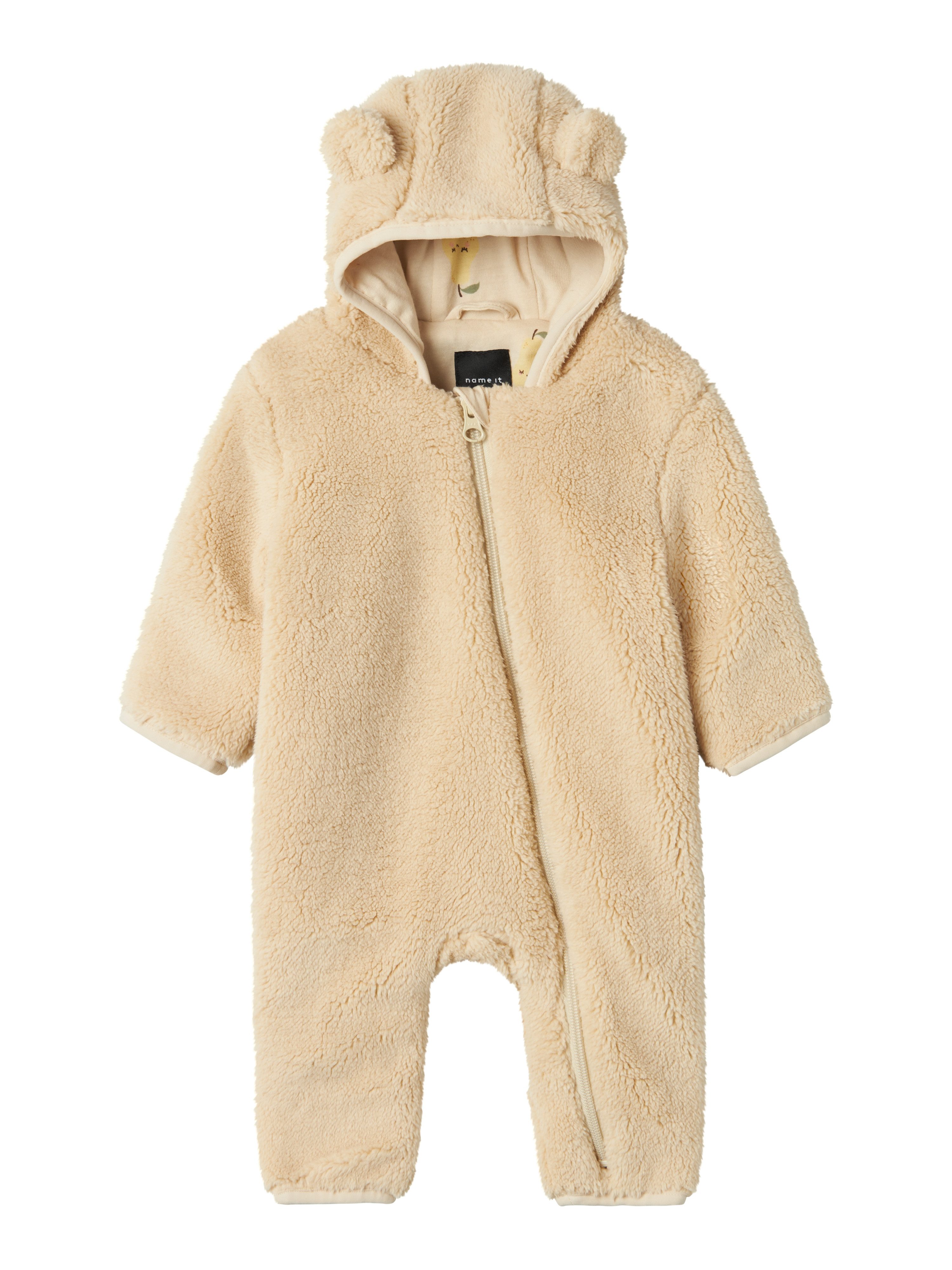 Name It Jumpsuit NBNMAYAN TEDDY SUIT SOLID meisjes jumpsuits maat 74 (80) beige
